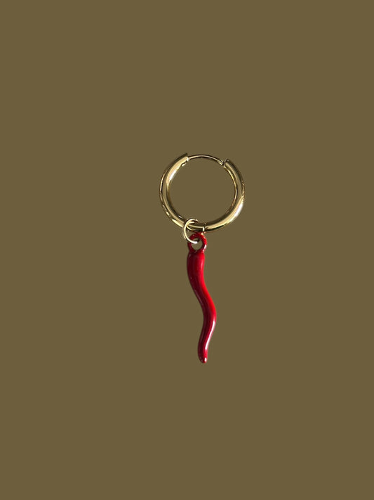 Red Chilli Charm Earring