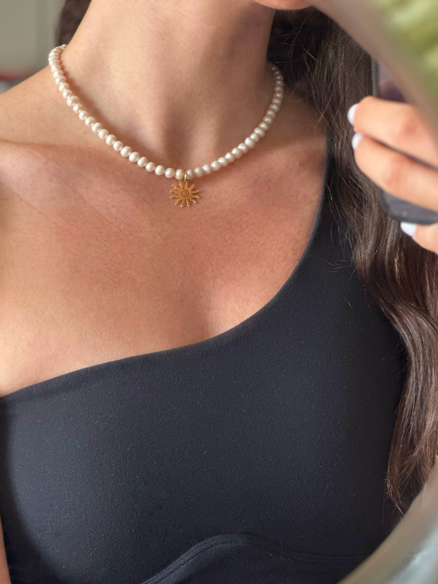 Sun Lover Necklace on Gold