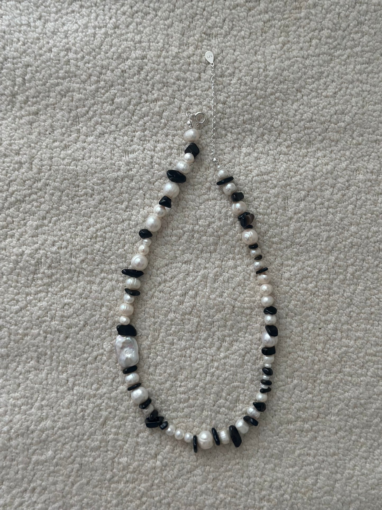 Onyx Pearl Necklace