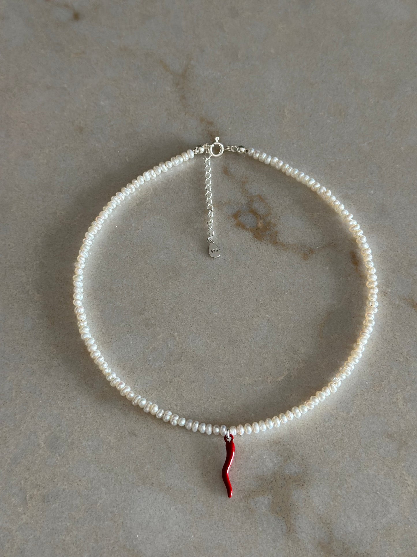 Baby Chilli Pearl Necklace