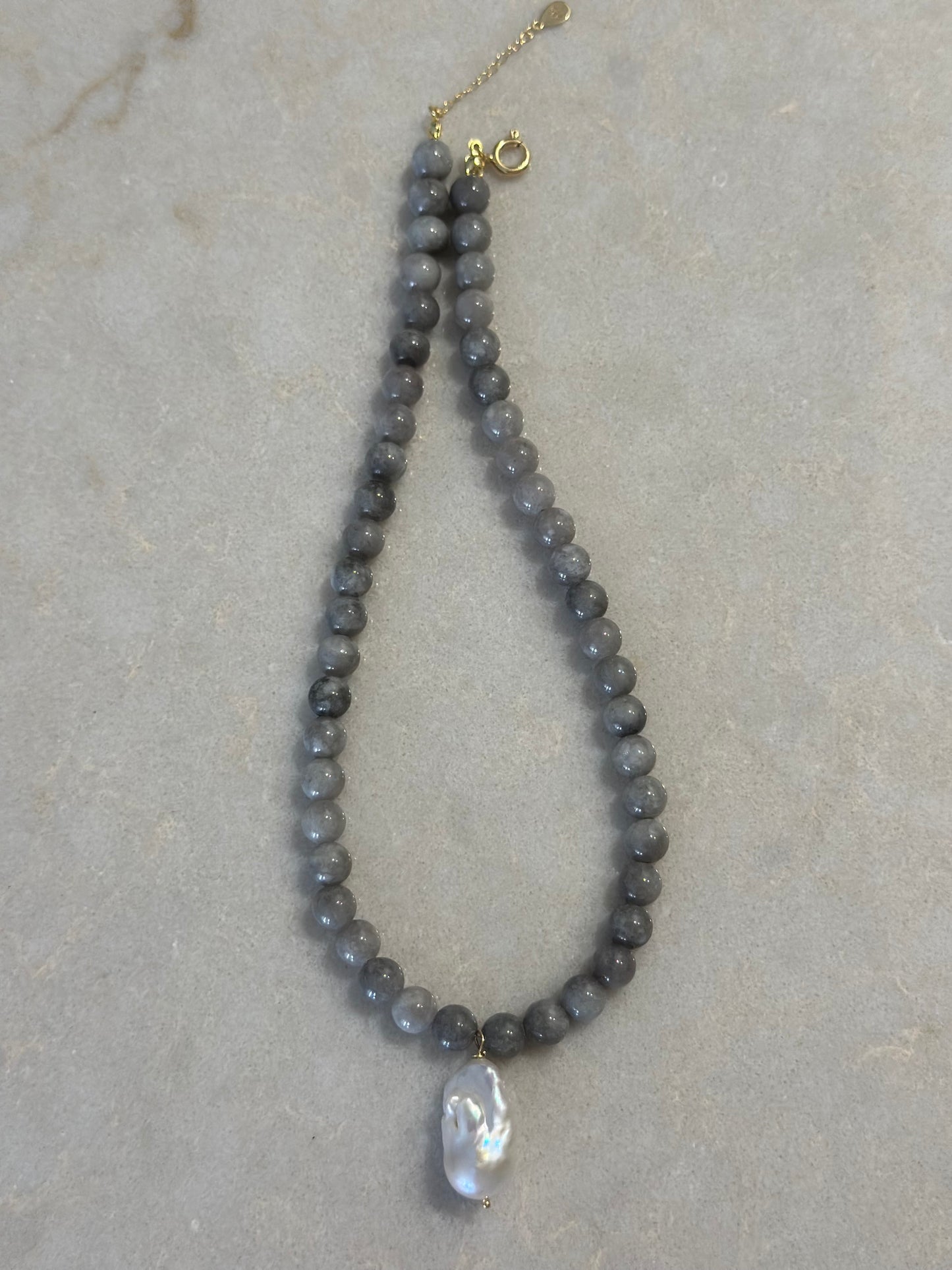 Fall Baroque Pearl Necklace