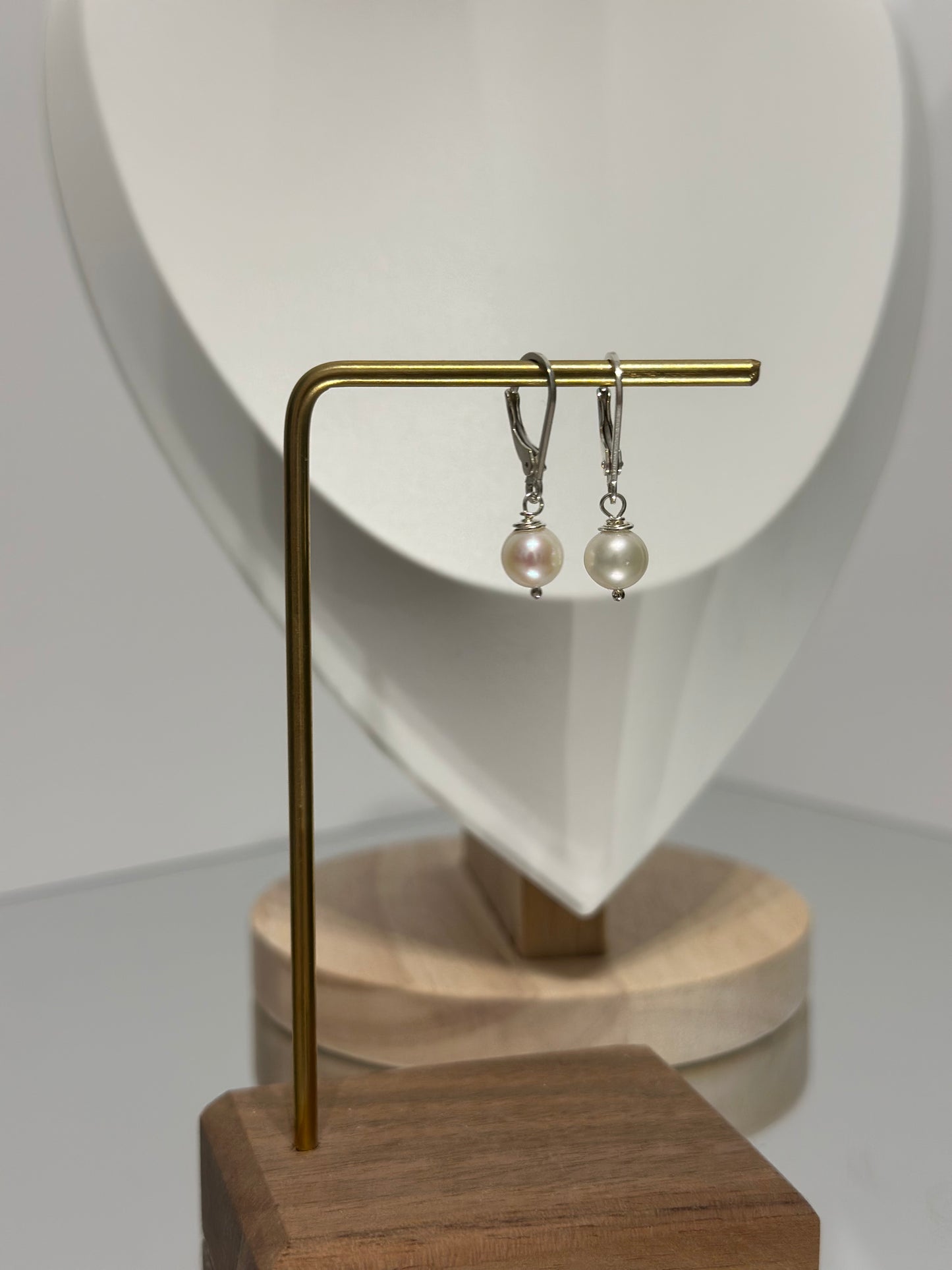 Silver Pearl Earrings