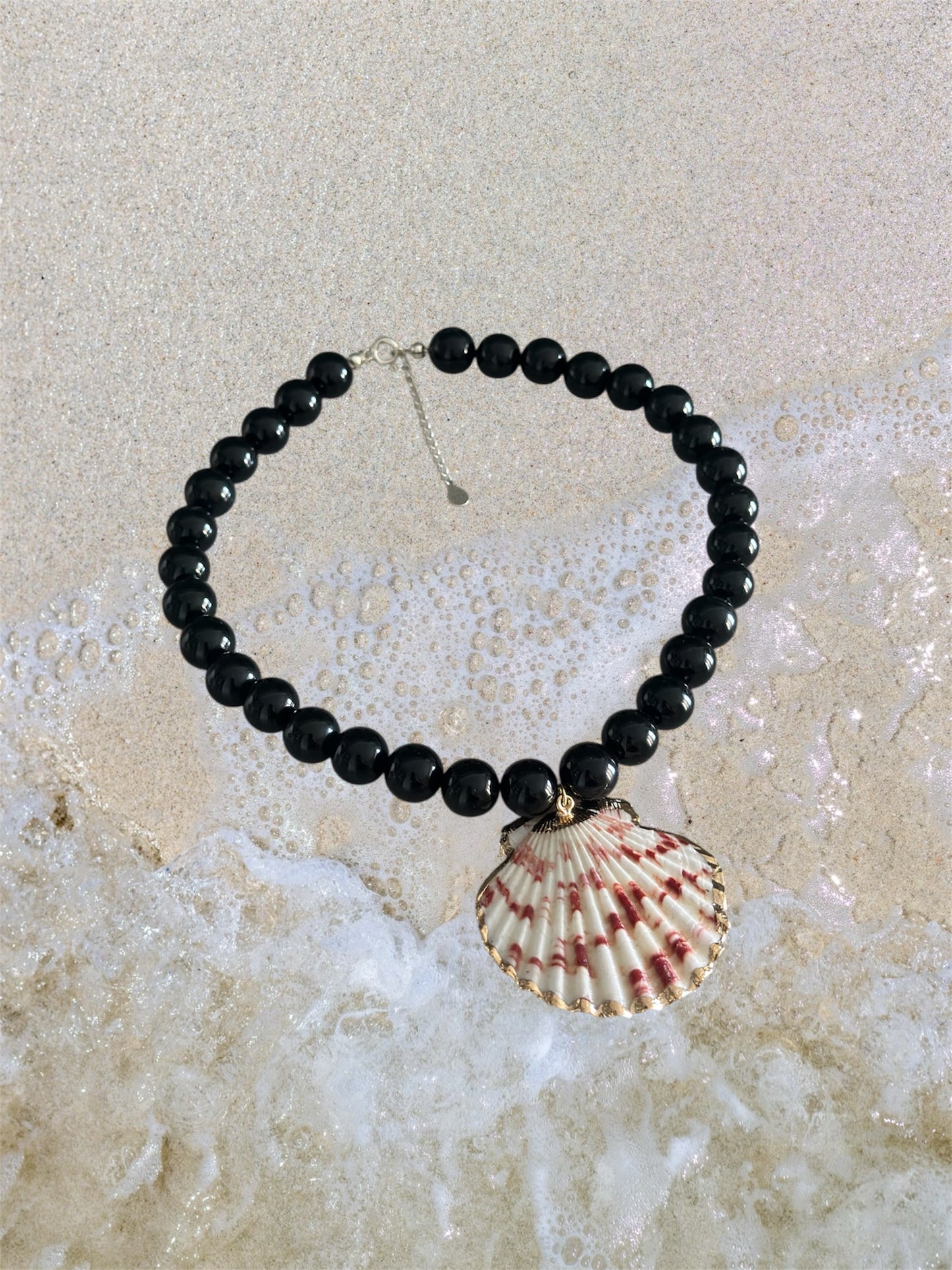 Chunky Onyx Shell Necklace