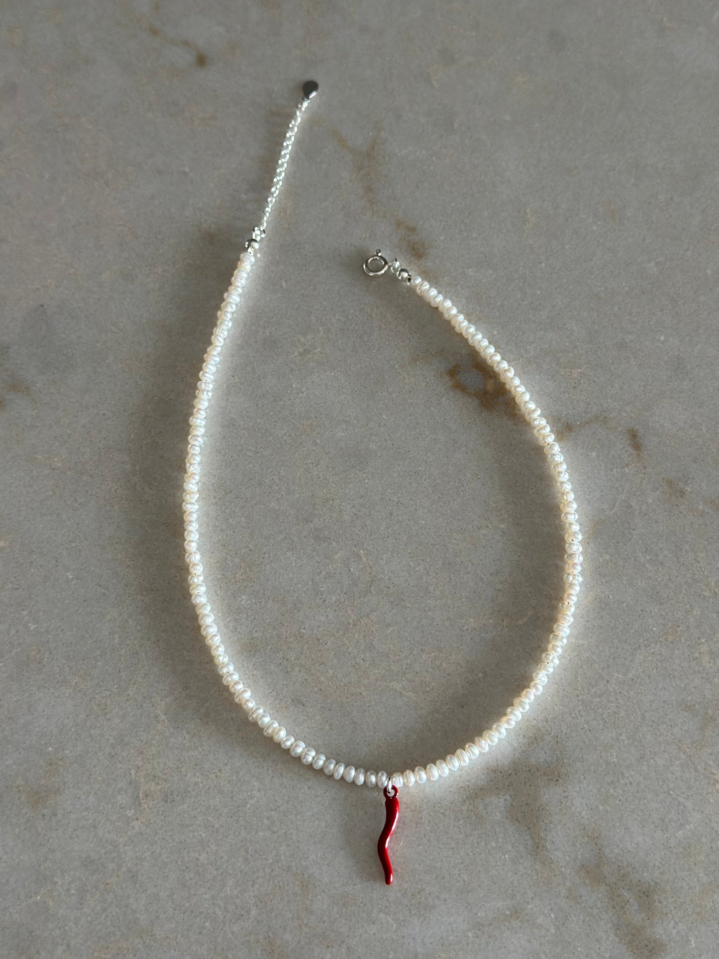 Baby Chilli Pearl Necklace