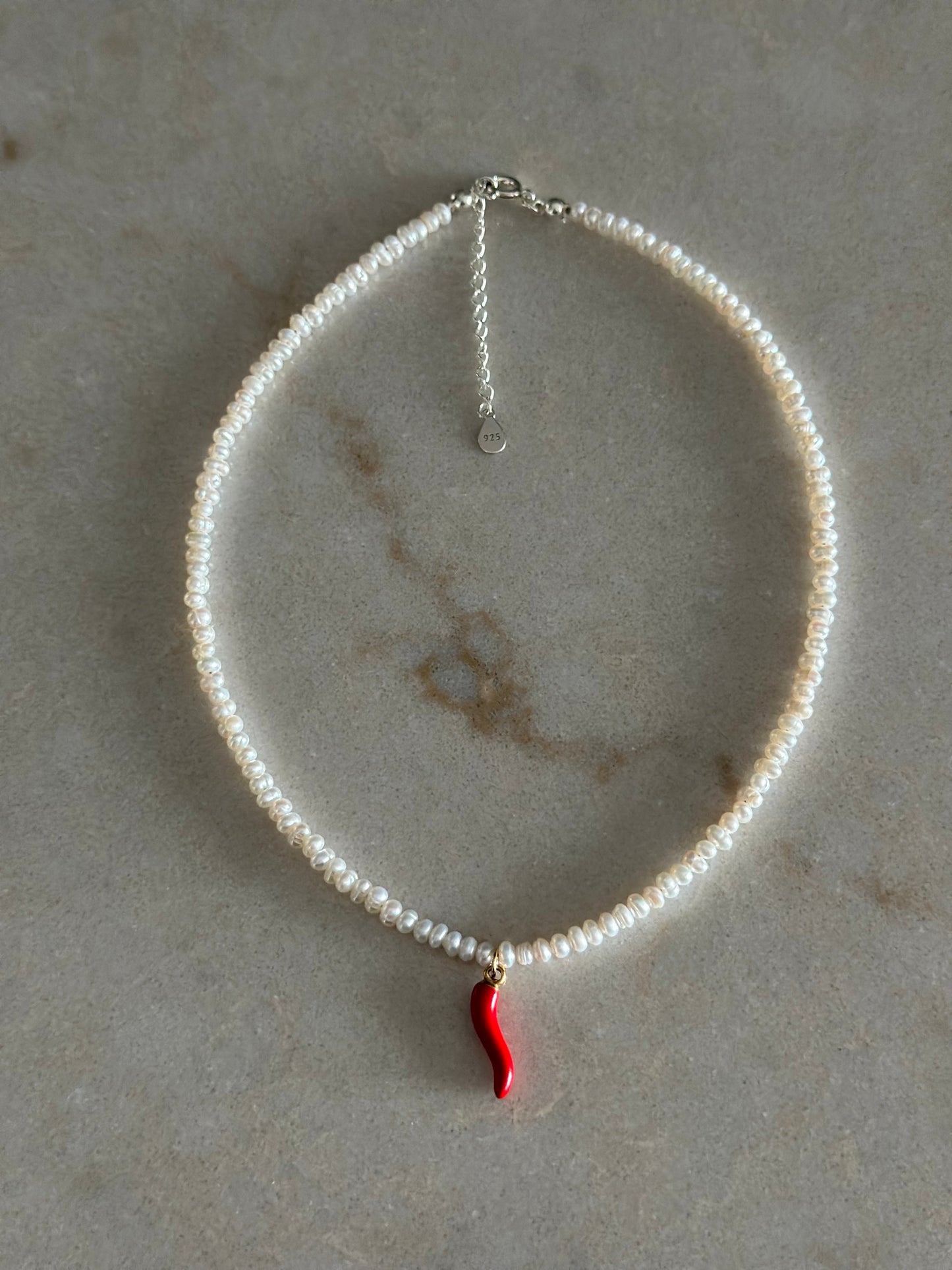 Baby Chilli Pearl Necklace