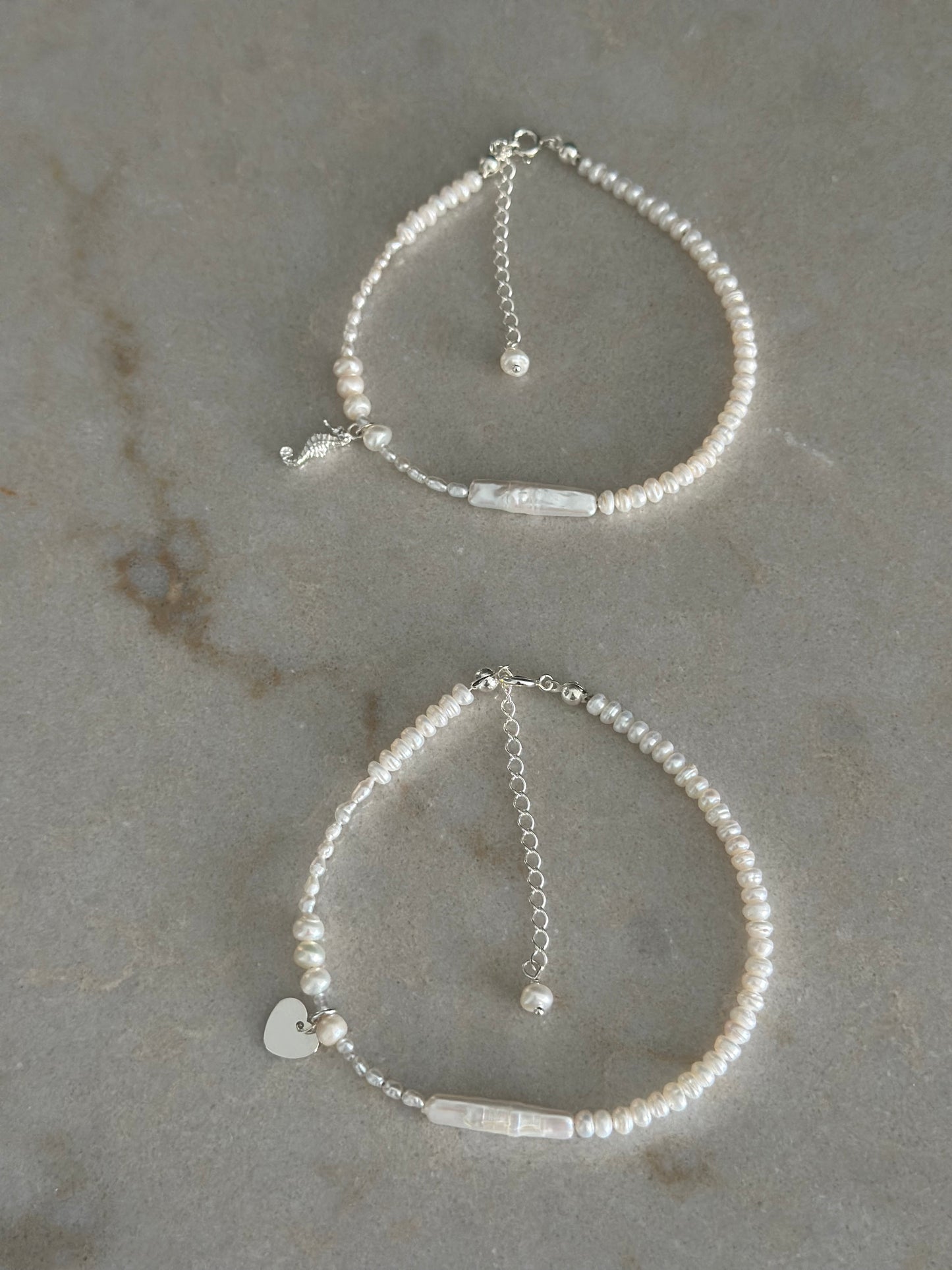 Bratara picior charm Inima