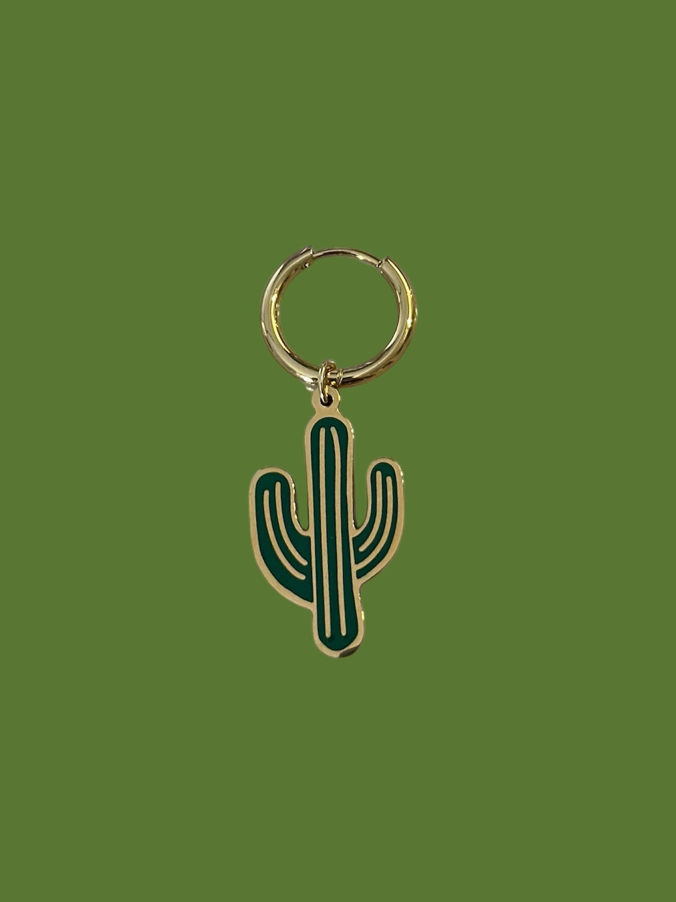 Cactus Charm Earring