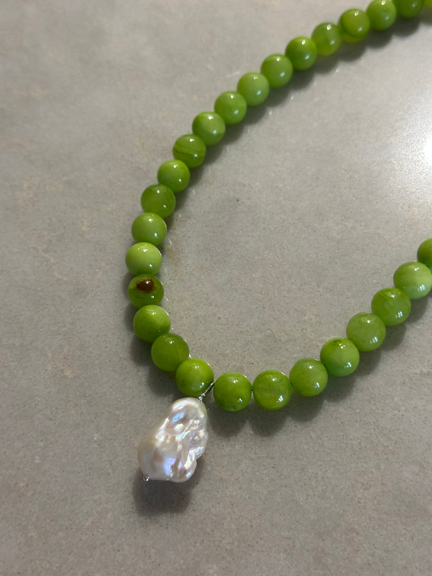 Vegan Baroque Pearl Necklace
