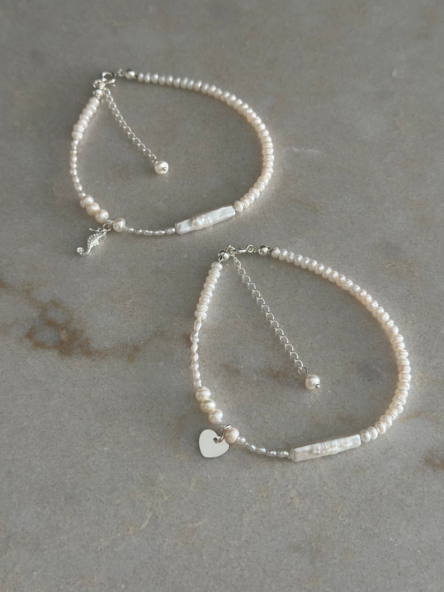 Bratara picior charm Inima