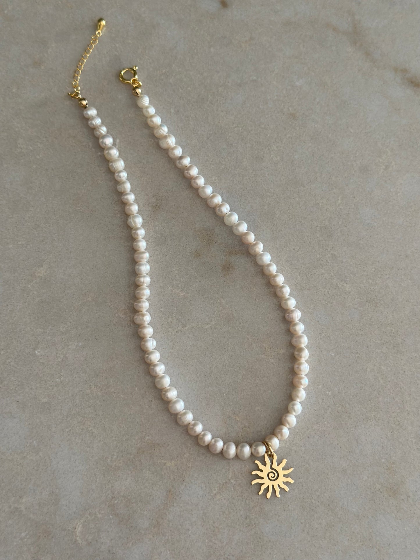 Sun Lover Necklace on Gold