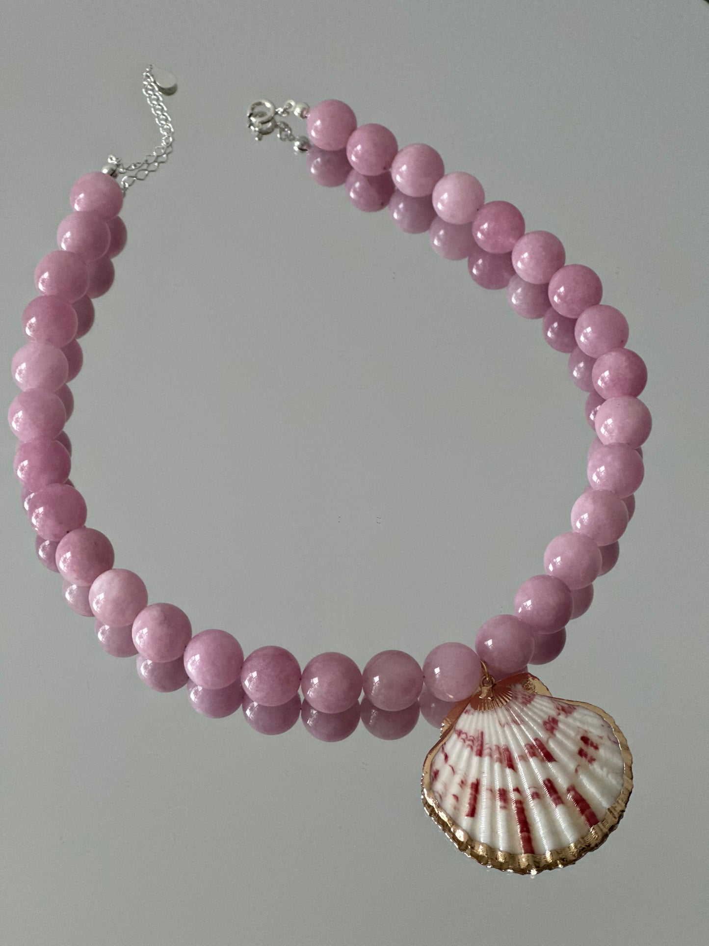 Chunky Pink Shell Necklace