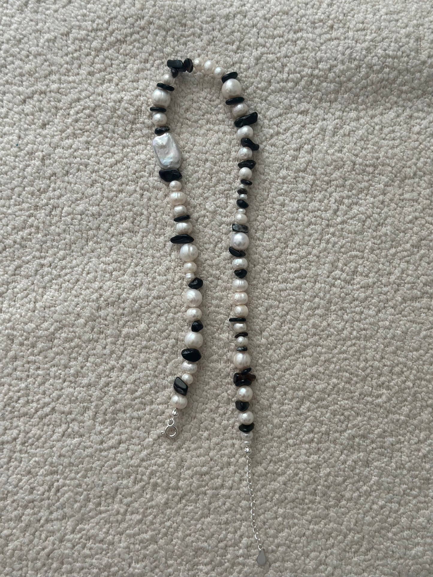Onyx Pearl Necklace