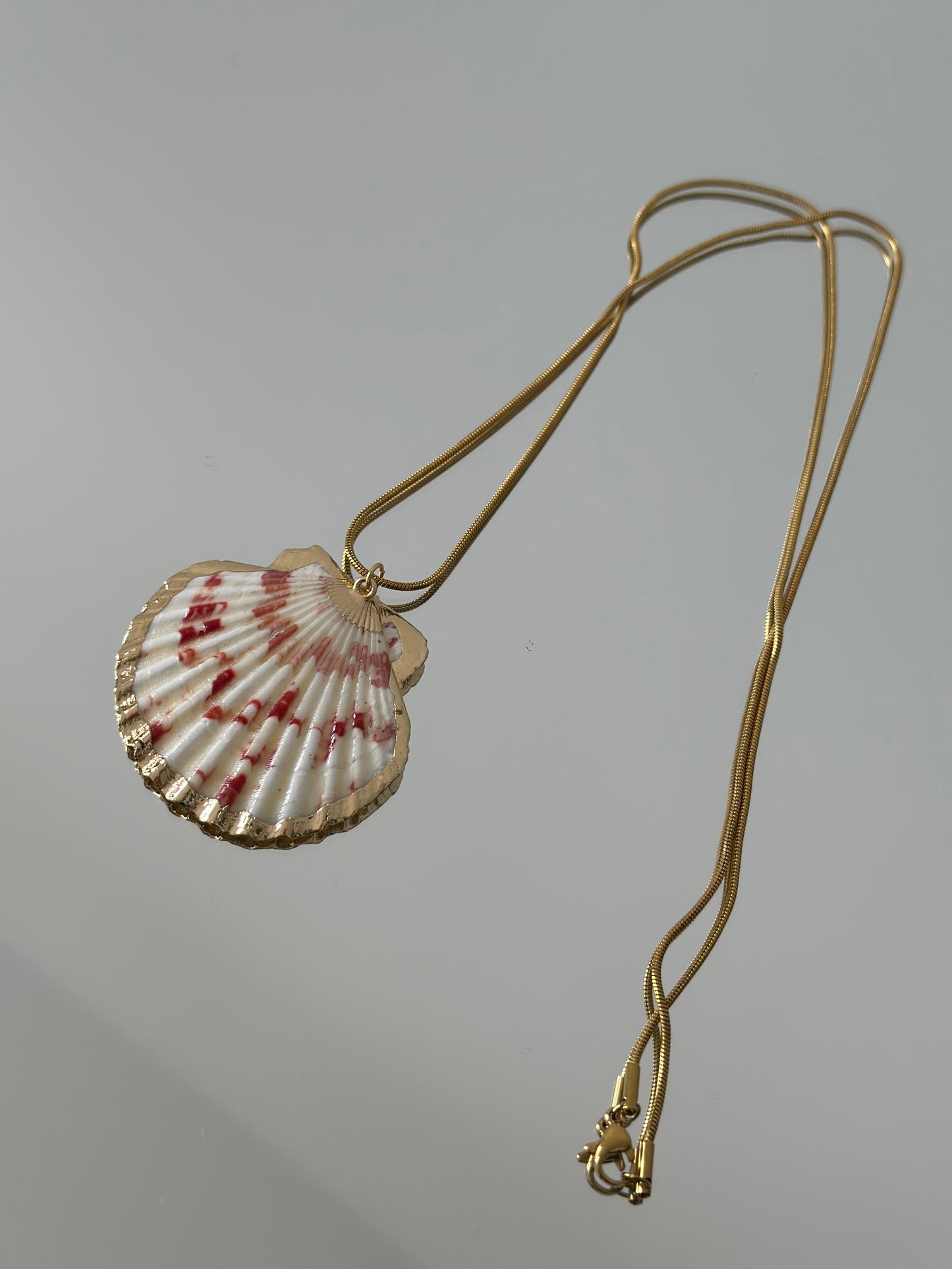 Minimalist Shell Charm Chain / Colier cu scoica