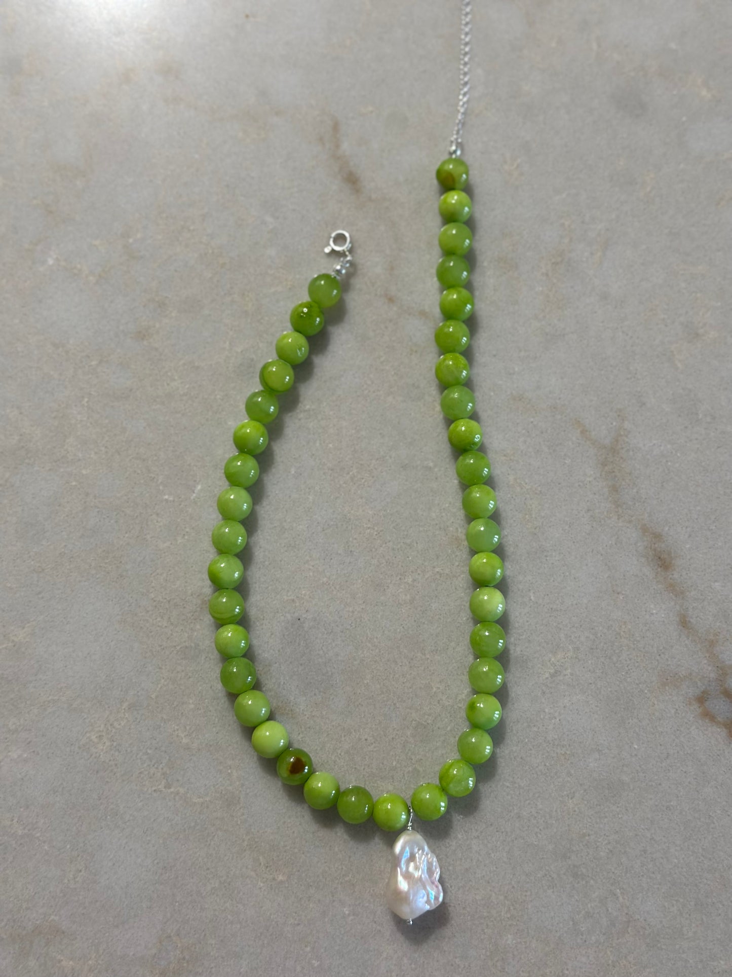 Vegan Baroque Pearl Necklace