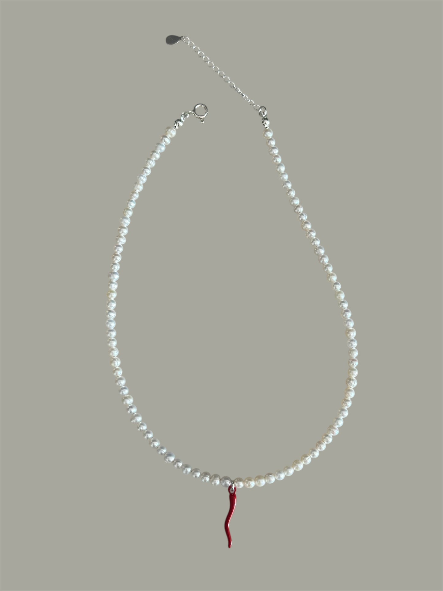 Baby Chilli Round Pearls Necklace