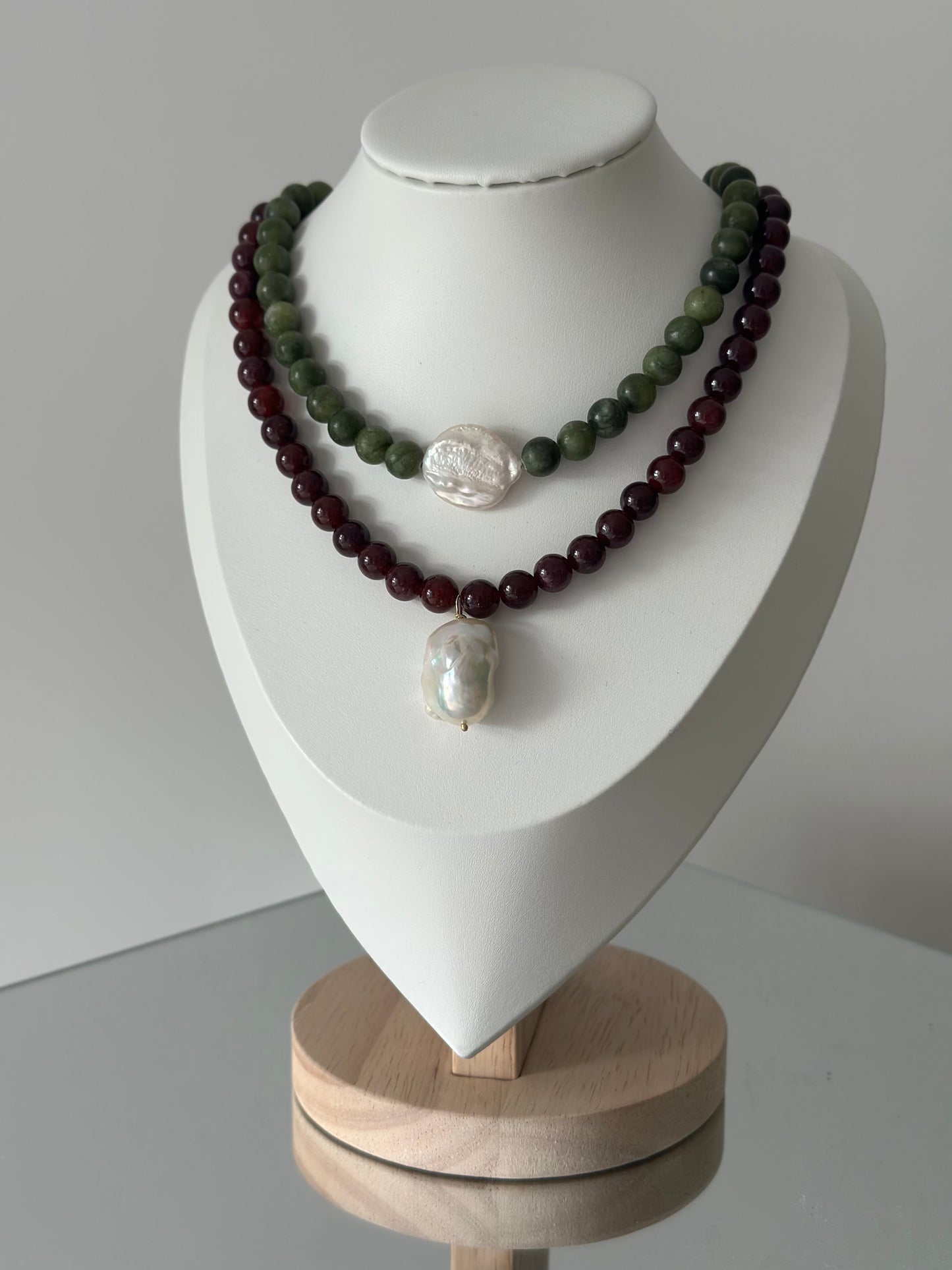 Black Cherry Baroque Pearl Necklace