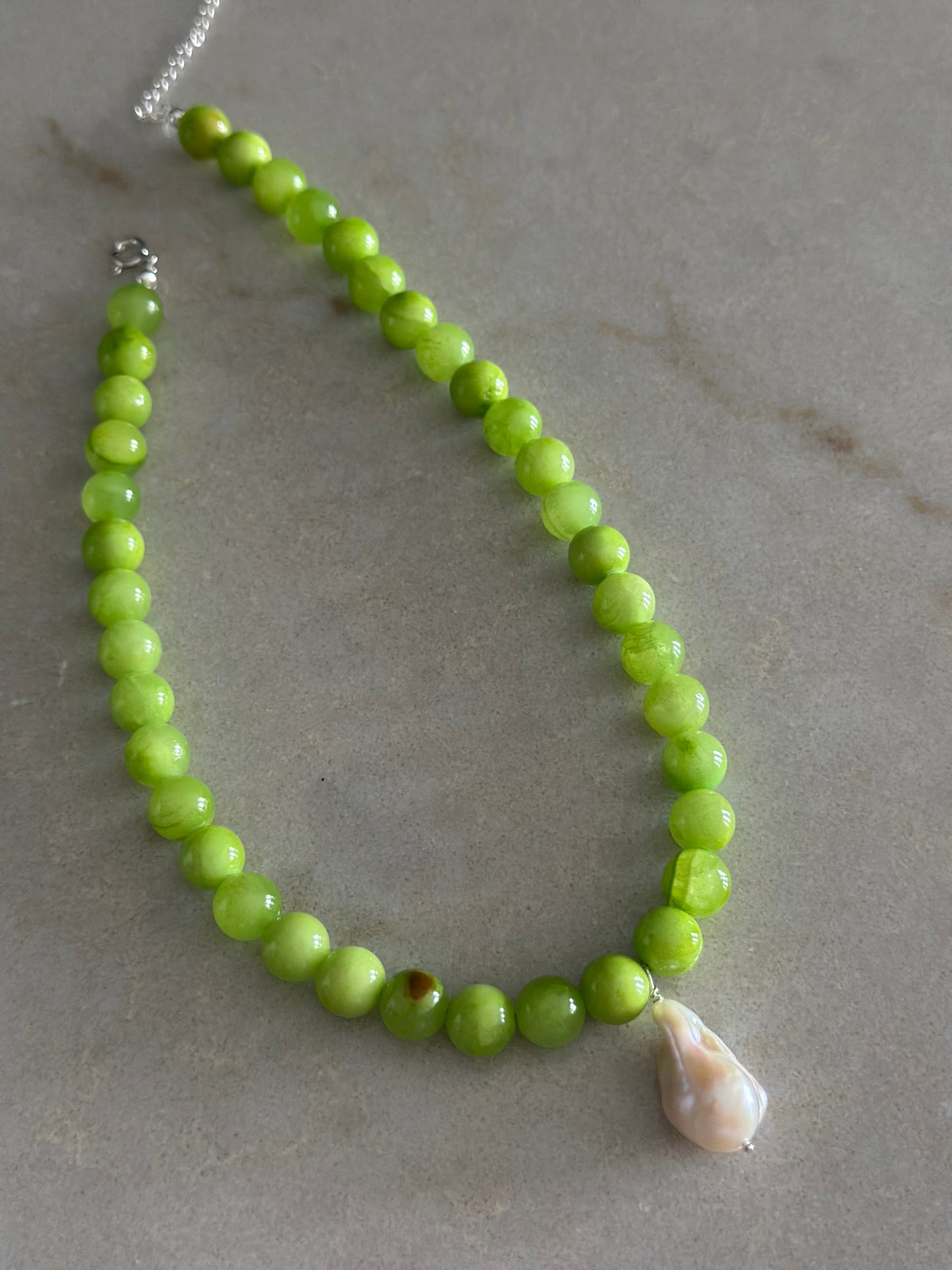 Vegan Baroque Pearl Necklace