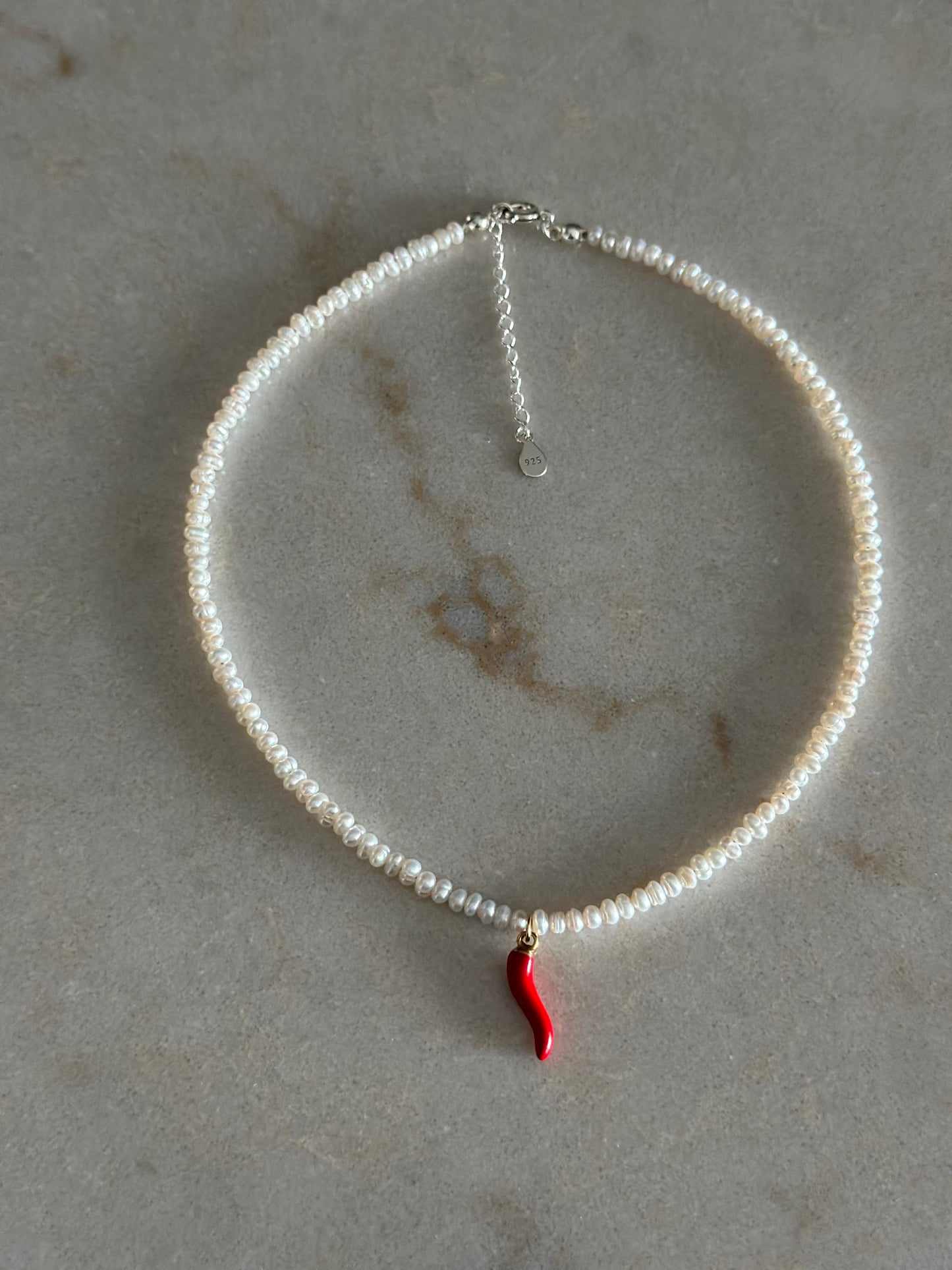 Baby Chilli Pearl Necklace