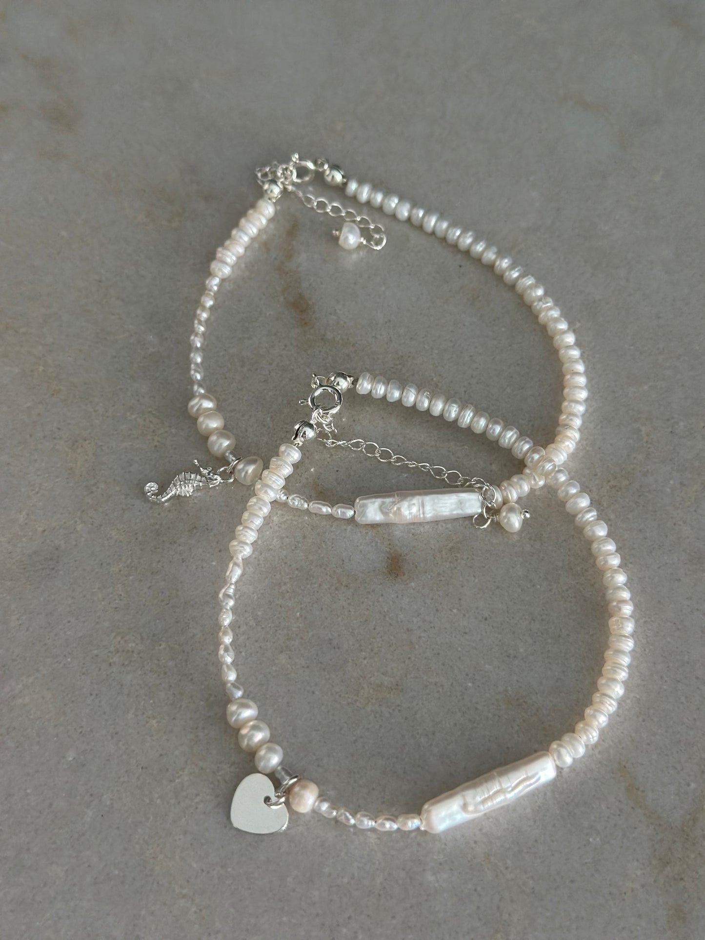 Bratara picior charm Inima