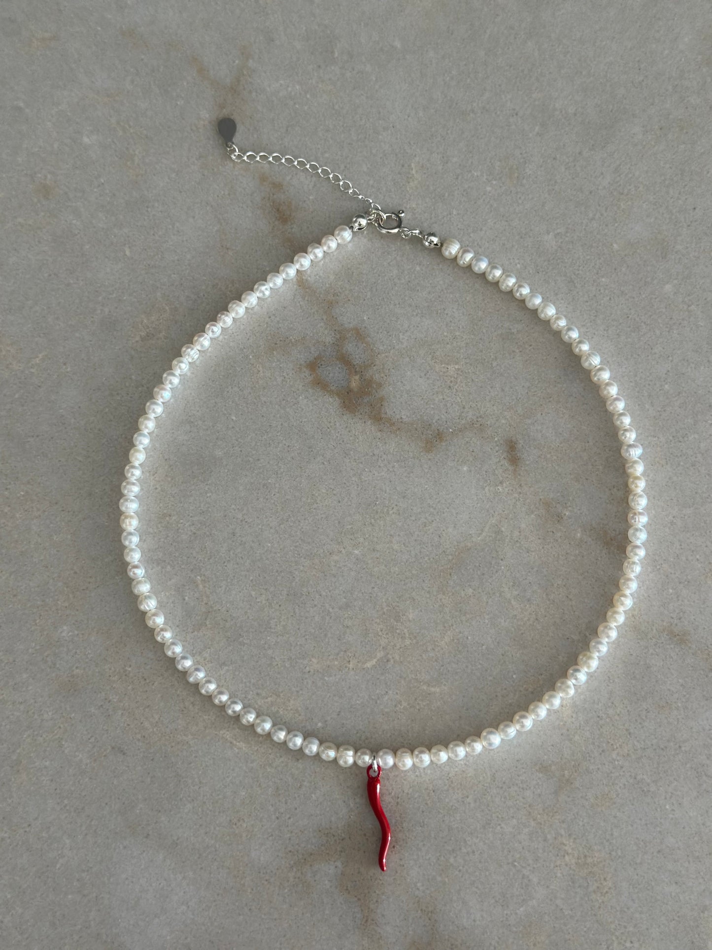 Baby Chilli Round Pearls Necklace