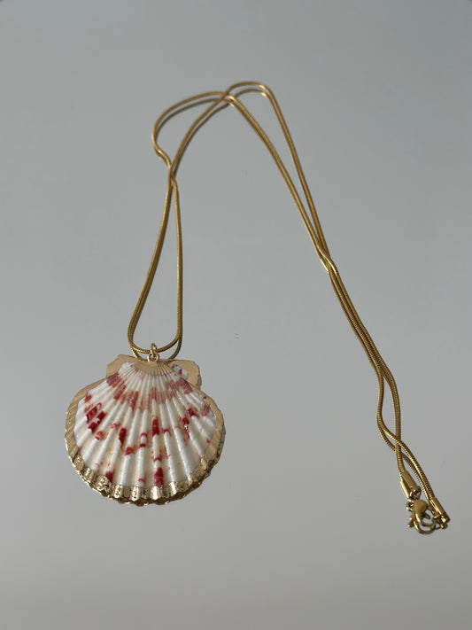 Minimalist Shell Charm Chain / Colier cu scoica