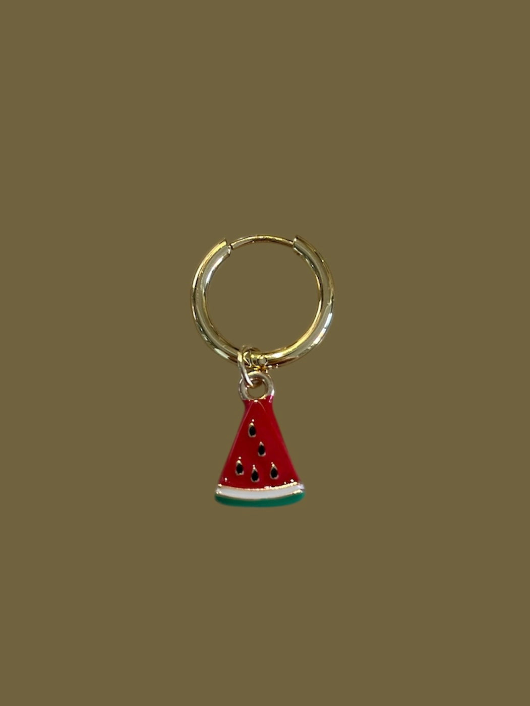 Watermelon Charm Earring