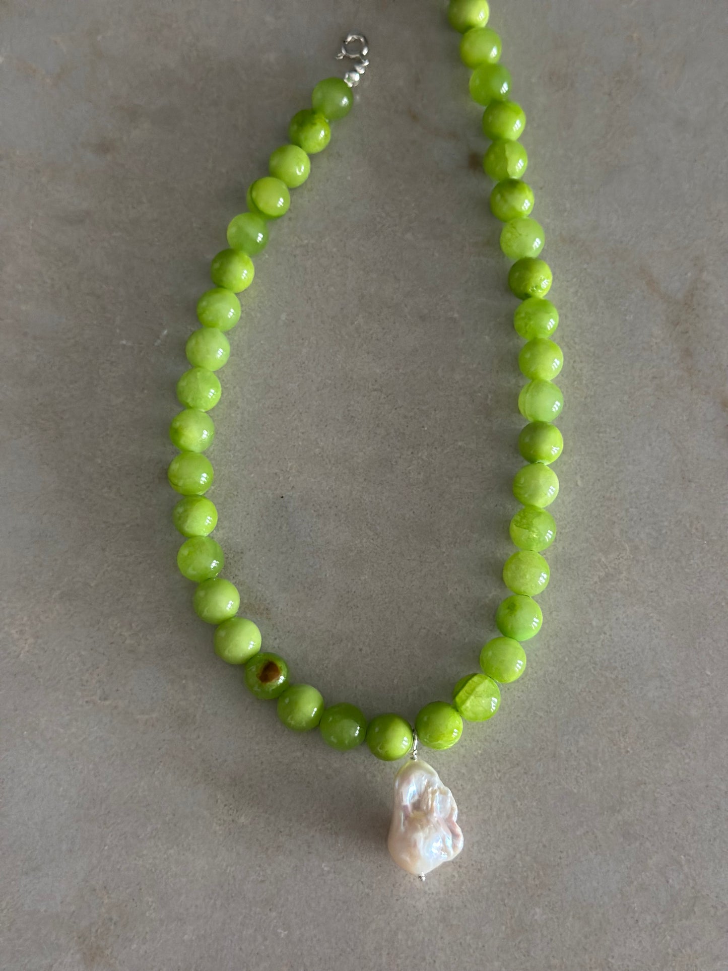 Vegan Baroque Pearl Necklace