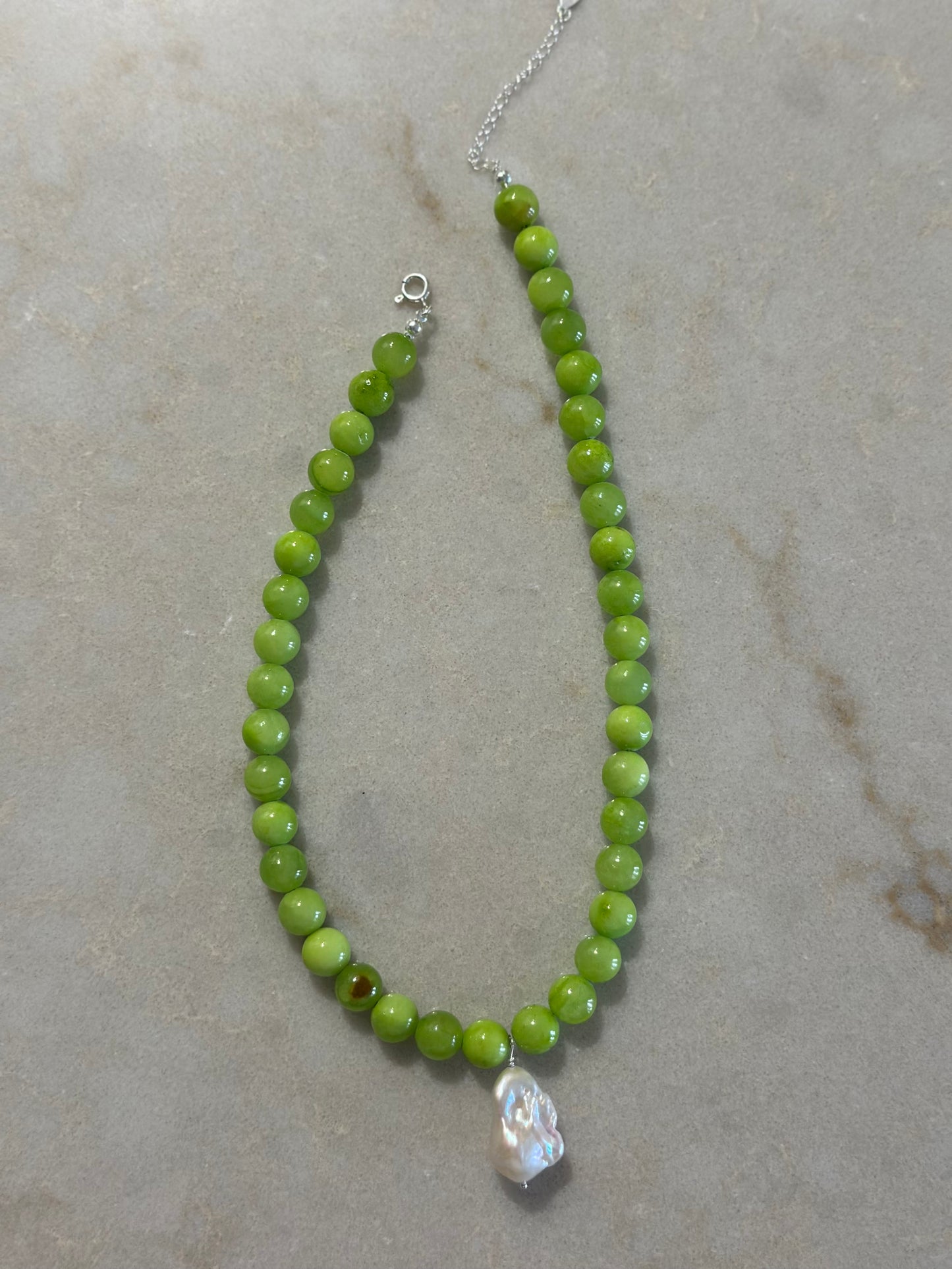 Vegan Baroque Pearl Necklace