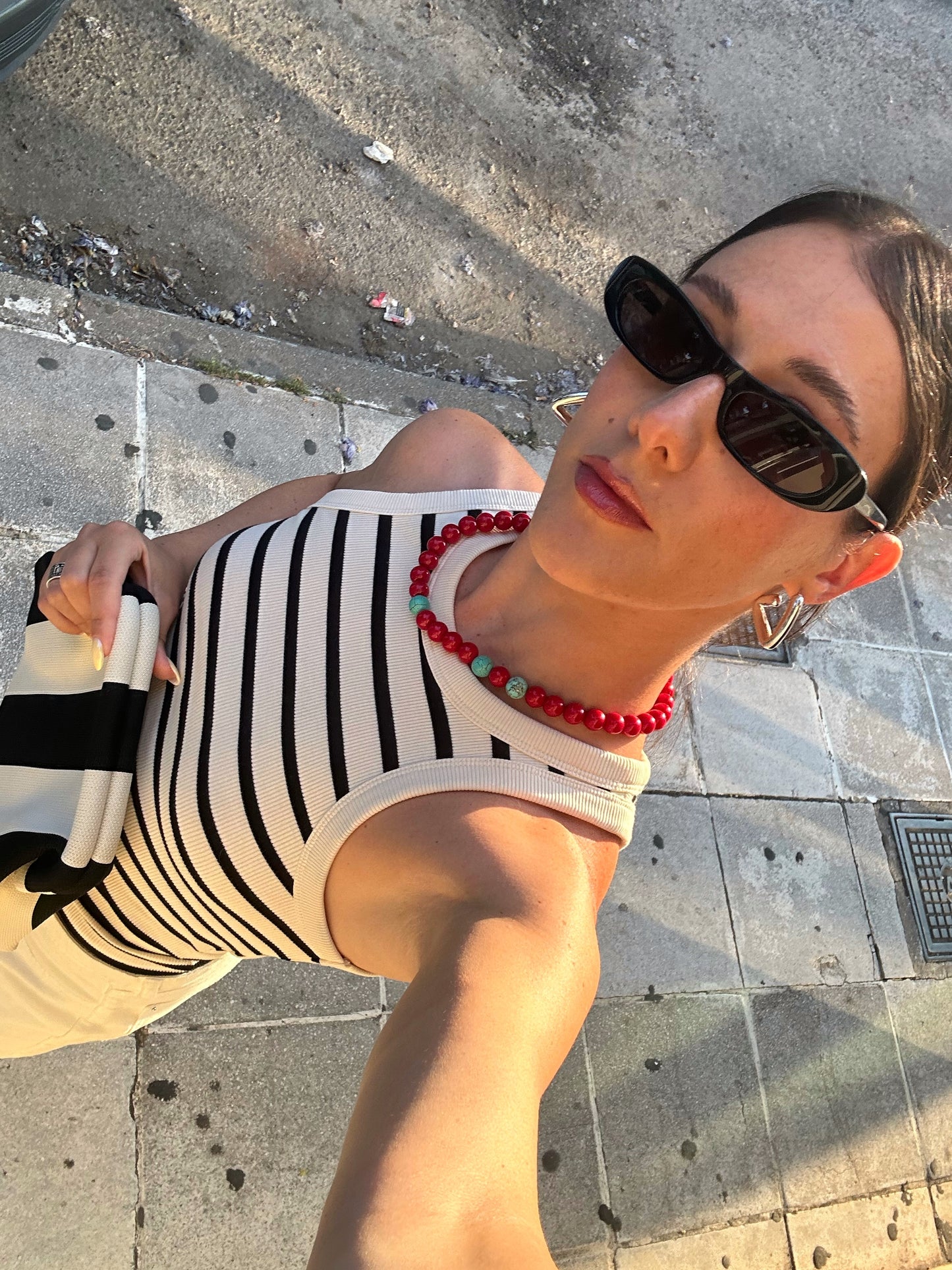 Chunky Red Necklace
