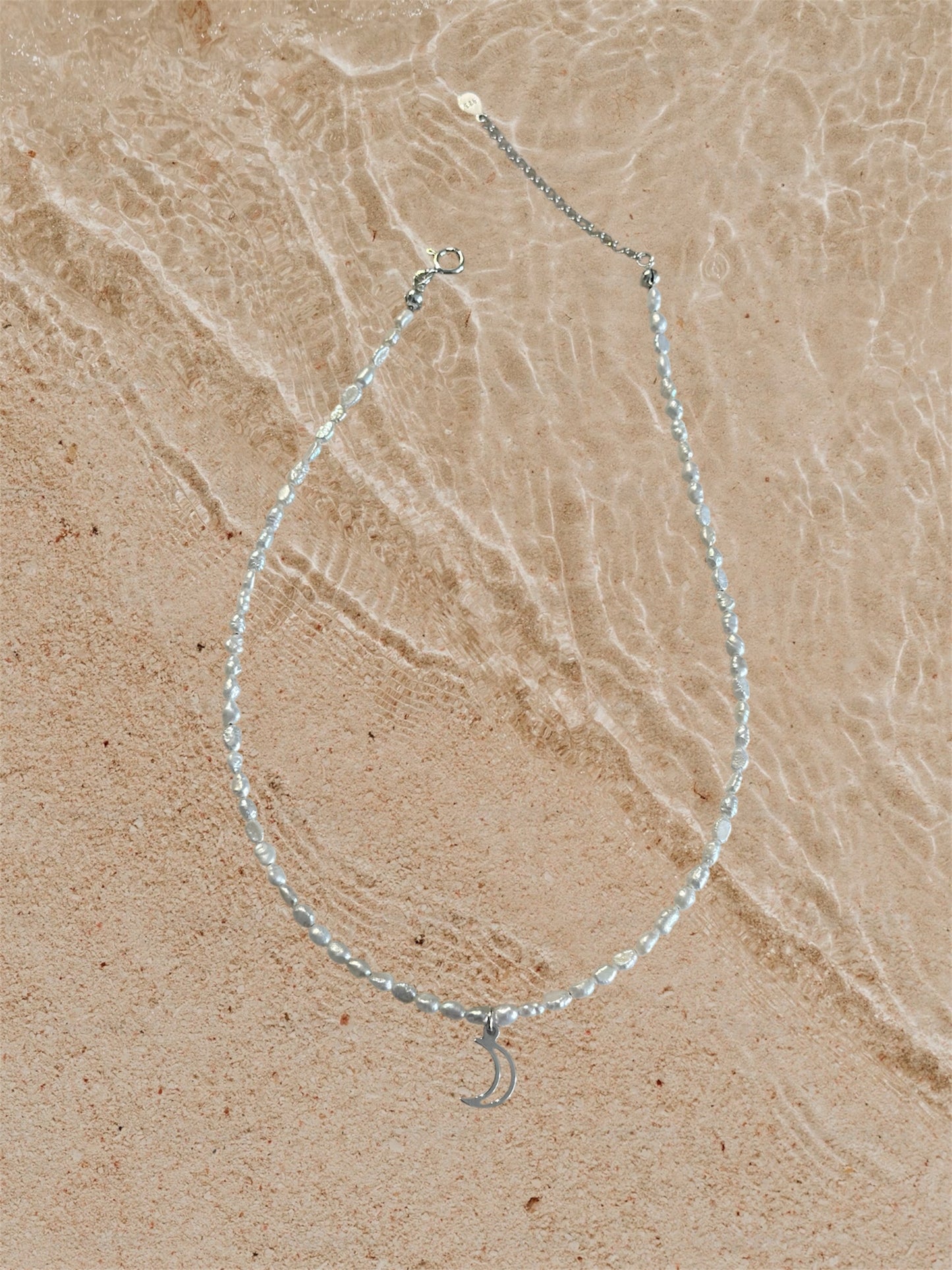 Half Moon Pearl Necklace