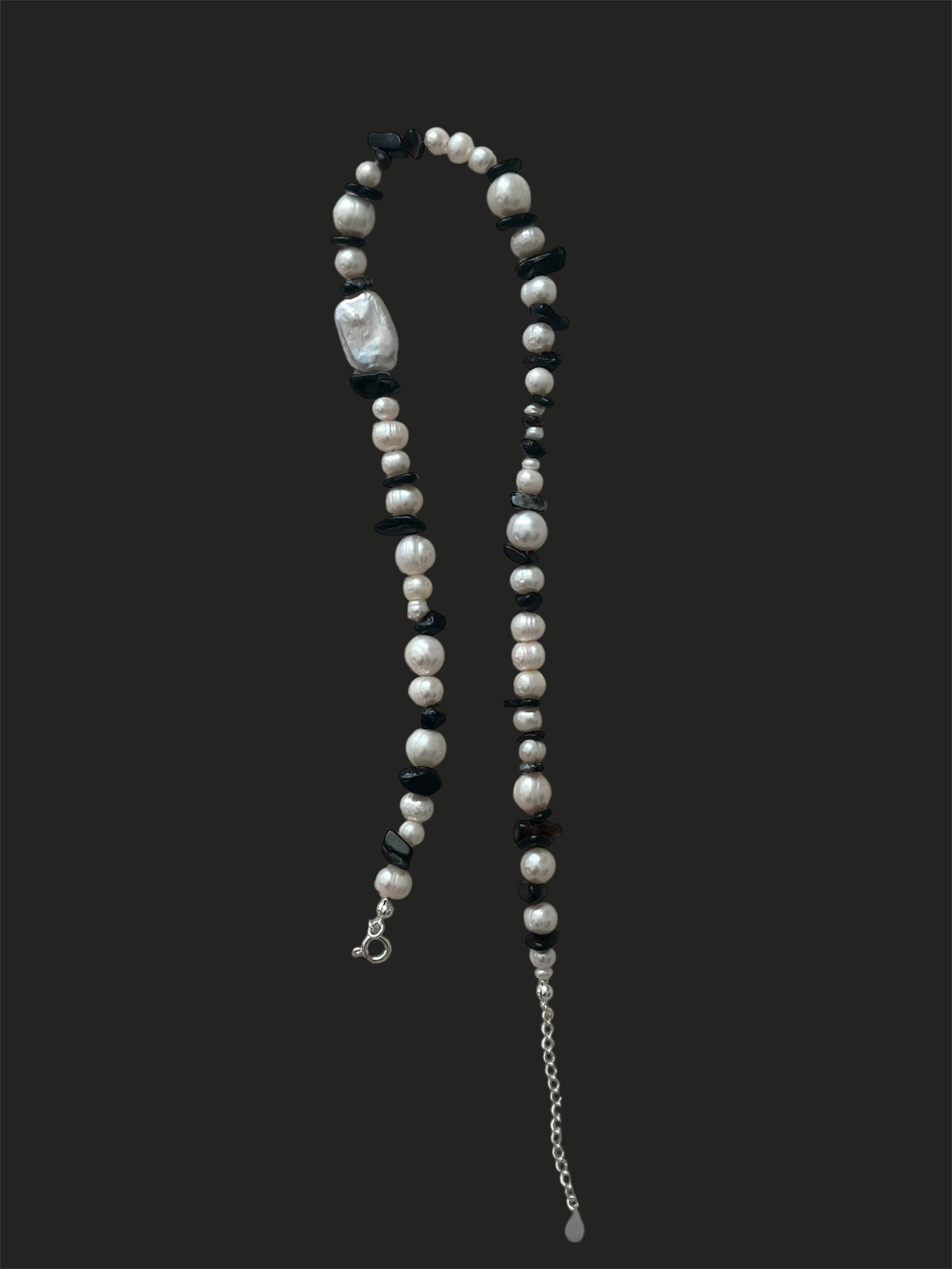Onyx Pearl Necklace
