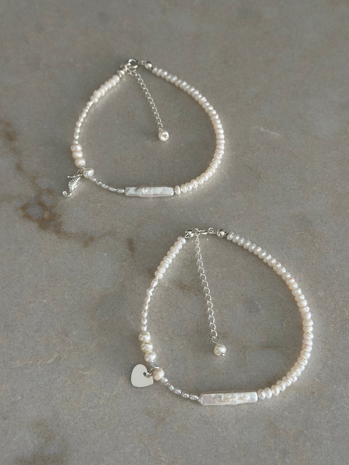 Bratara picior charm Inima