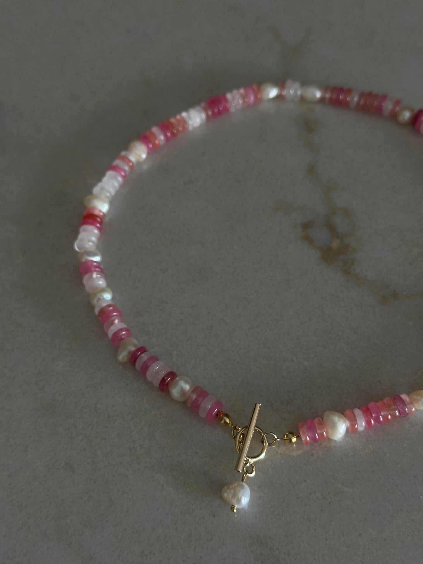 Pinkish Pearl Necklace