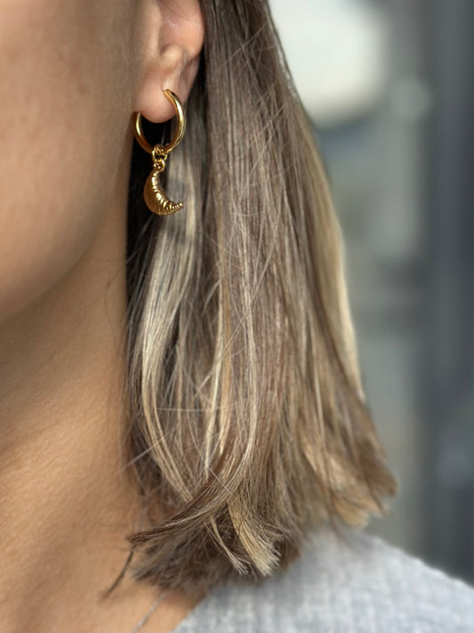 Croissant Charm Earring