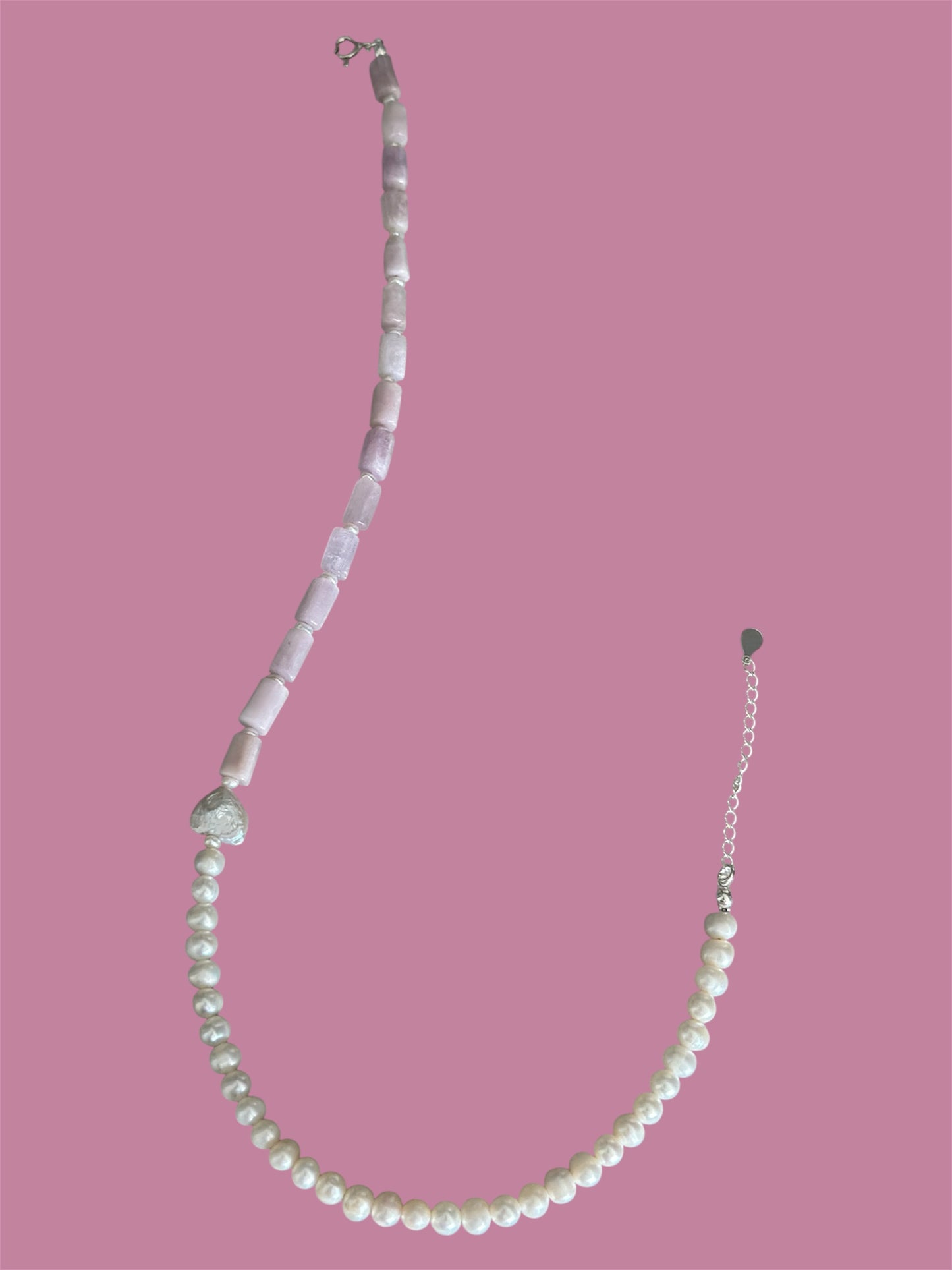 Pearl Meets Pink Necklace