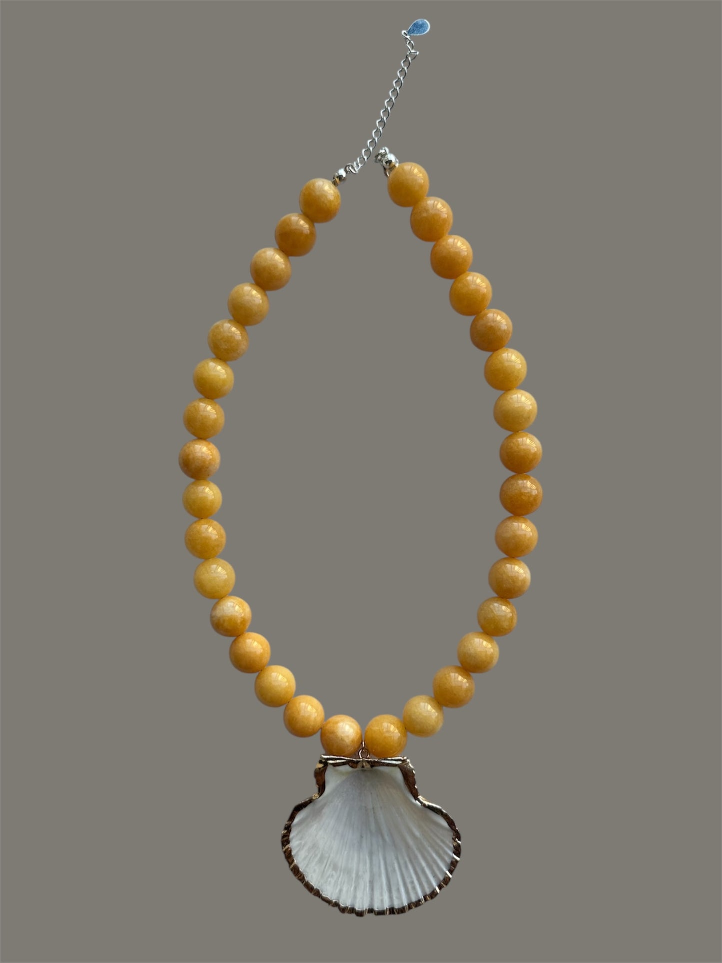 Chunky Yellow Shell Necklace