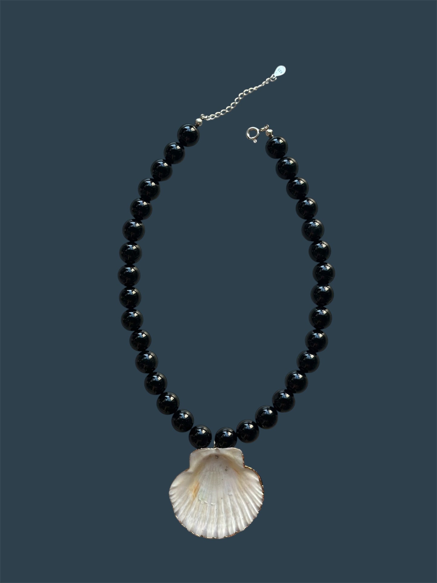 Chunky Onyx Shell Necklace