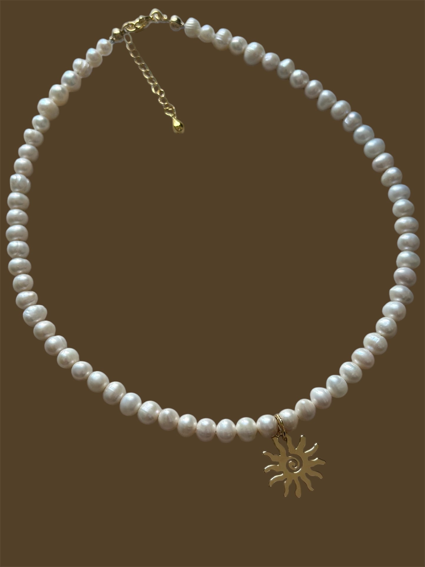 colier perle de cultura soare argint