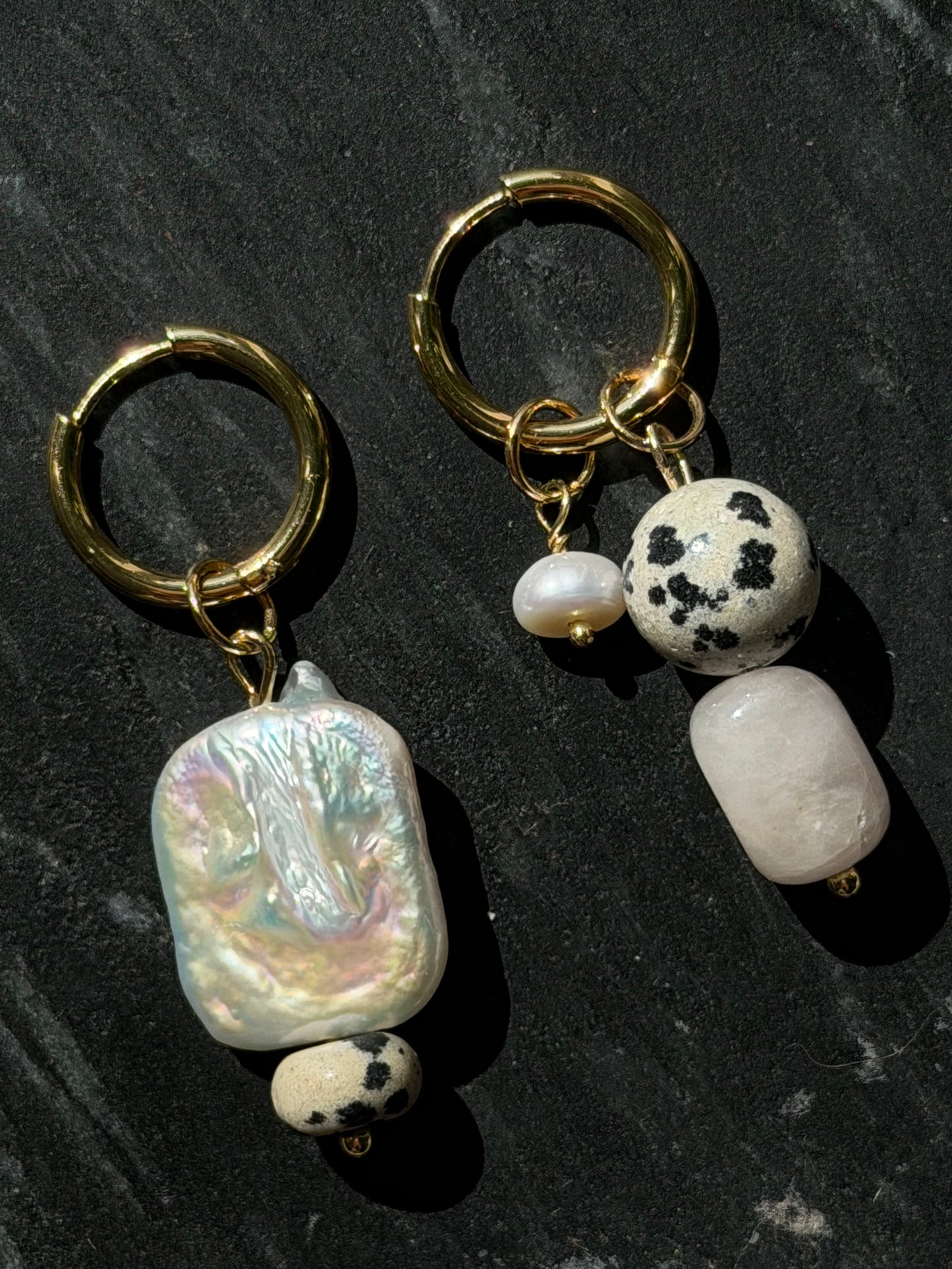 Dalmatian Baroque Earrings