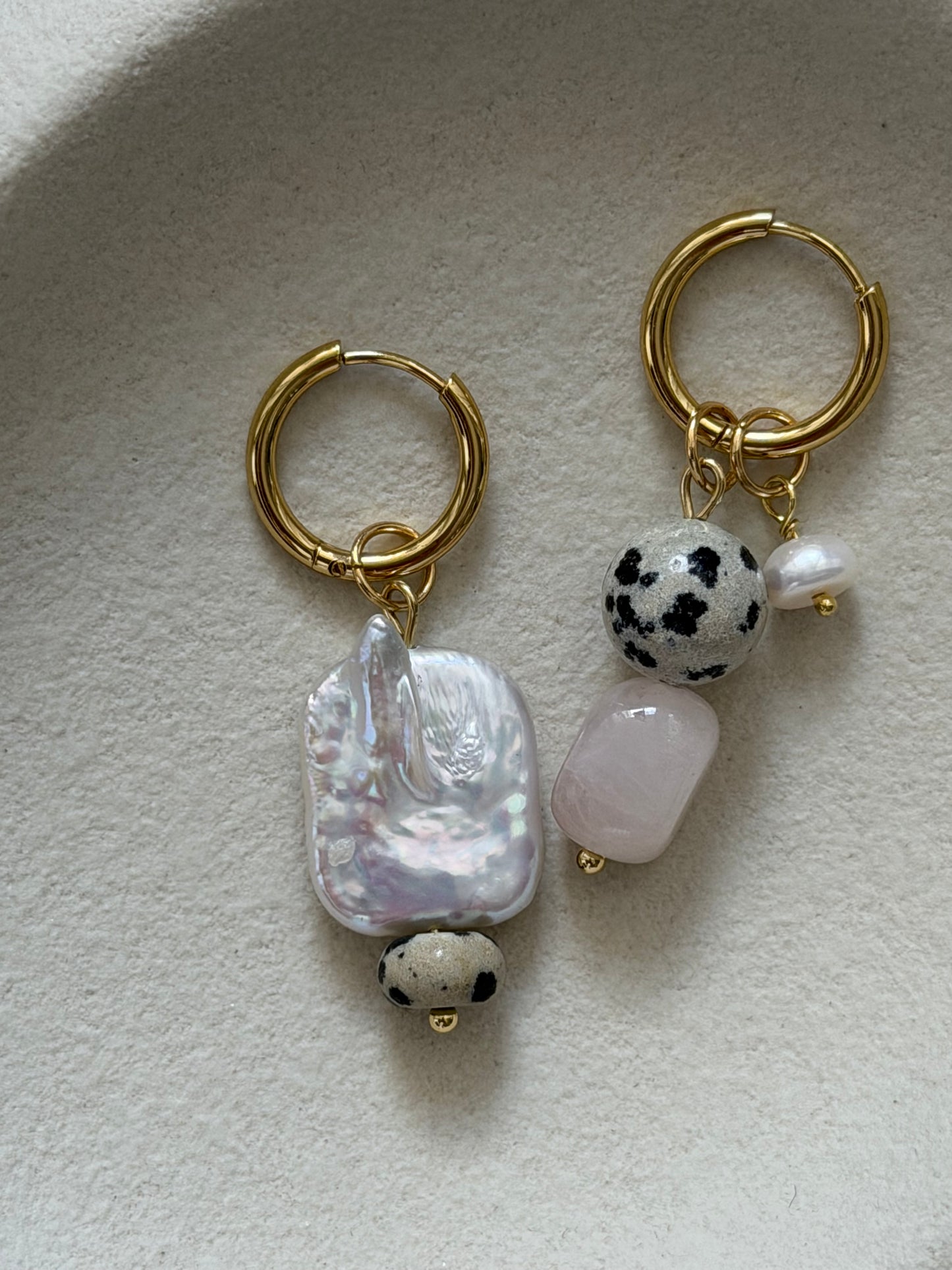Dalmatian Baroque Earrings