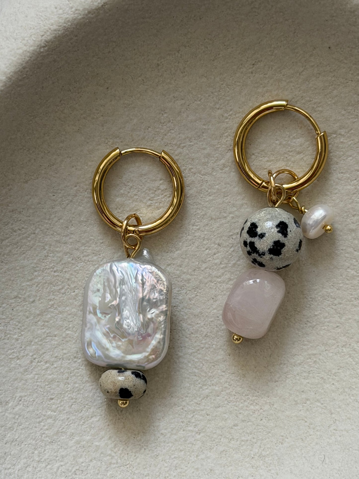 Dalmatian Baroque Earrings