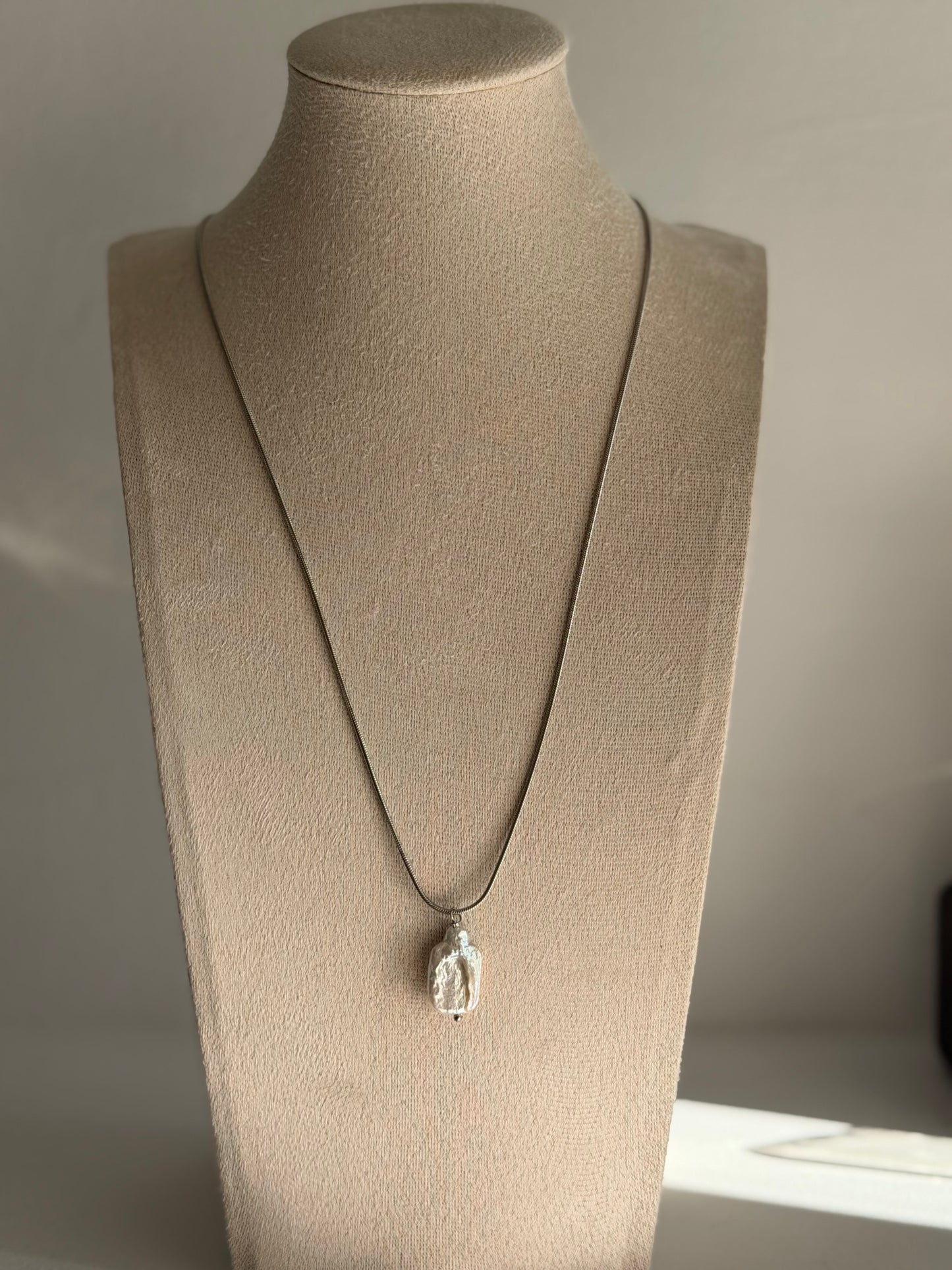 Baroque Pearl Snake Chain