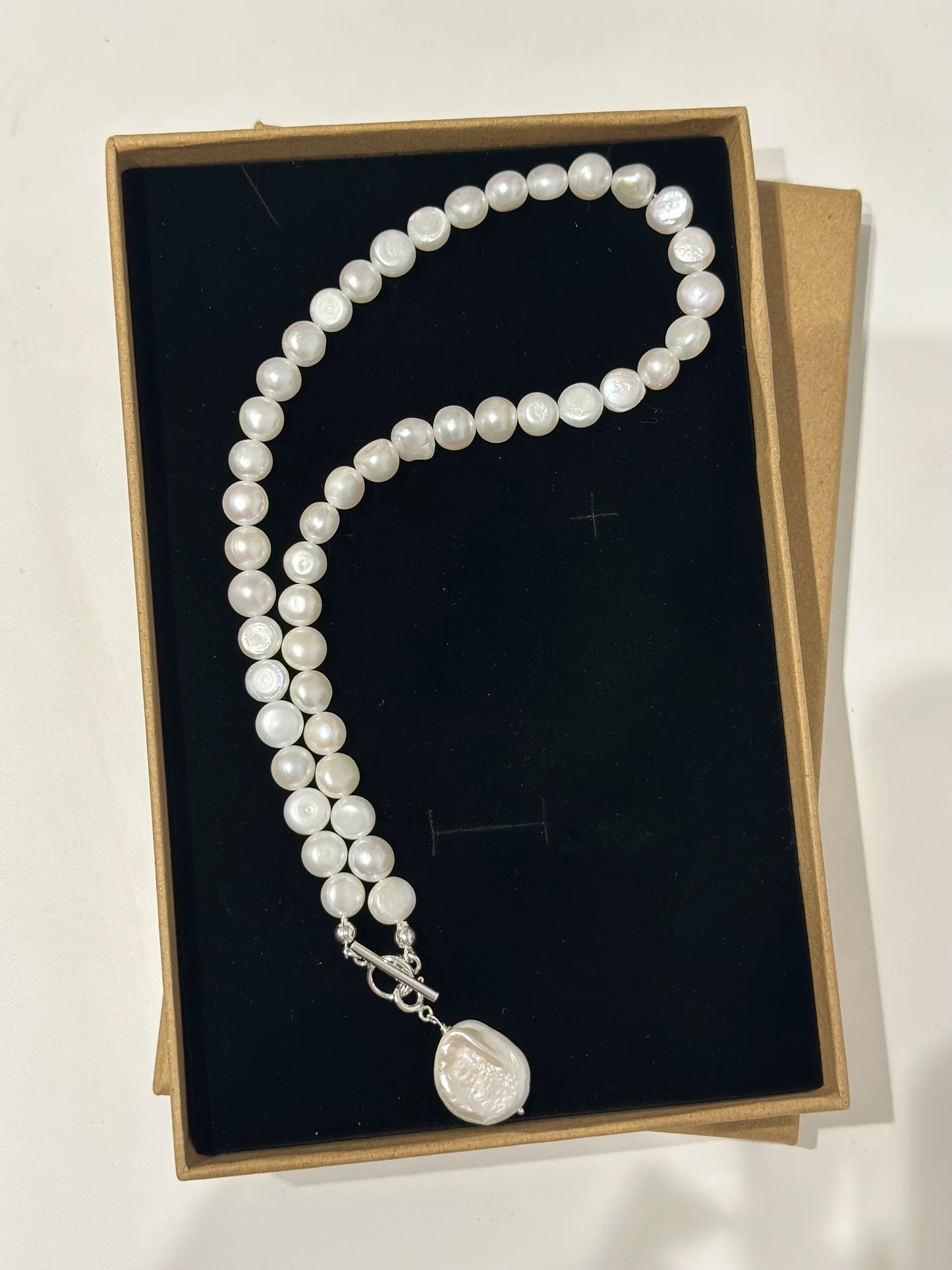 Baroque Bold Flat Pearl Necklace