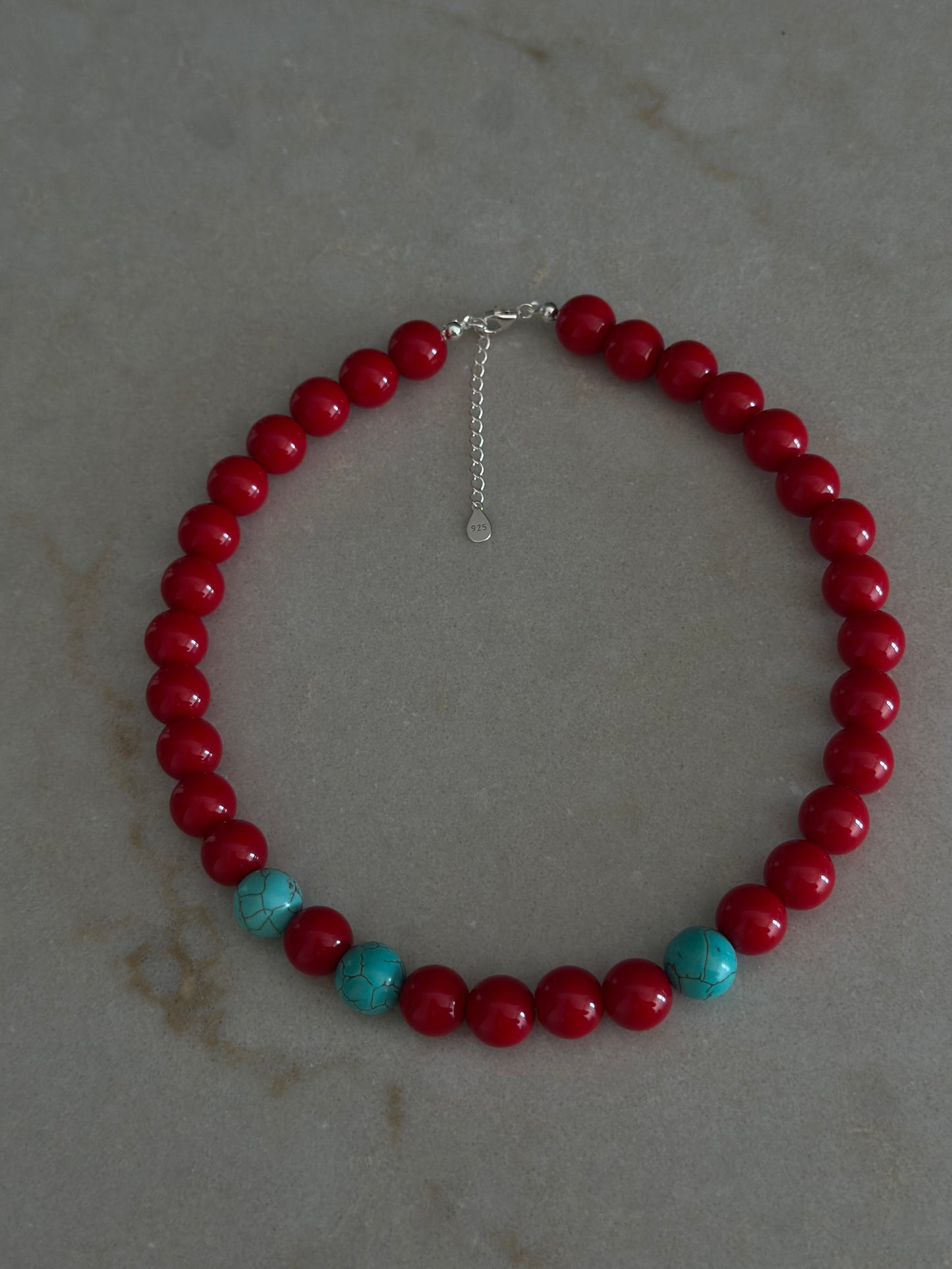 Chunky Red Necklace
