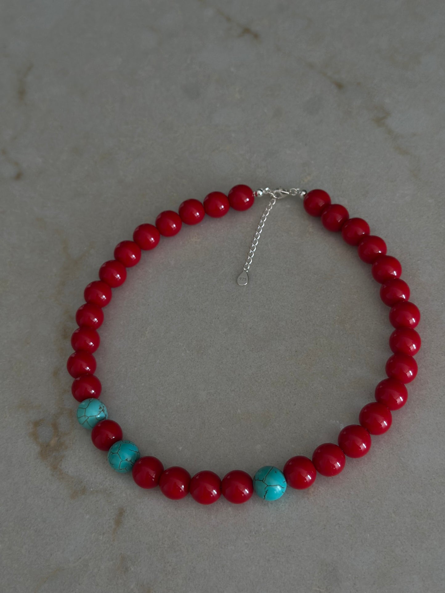 Chunky Red Necklace