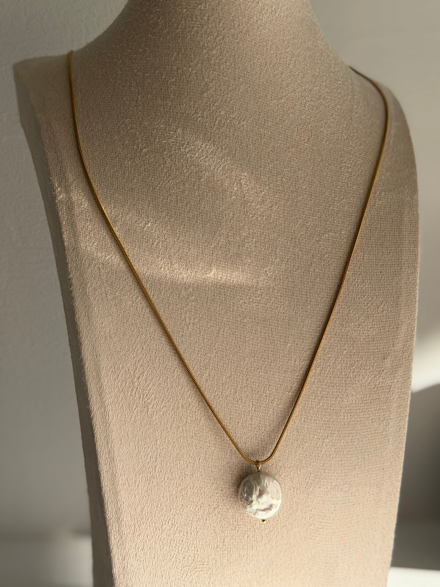 Baroque Pearl Snake Chain