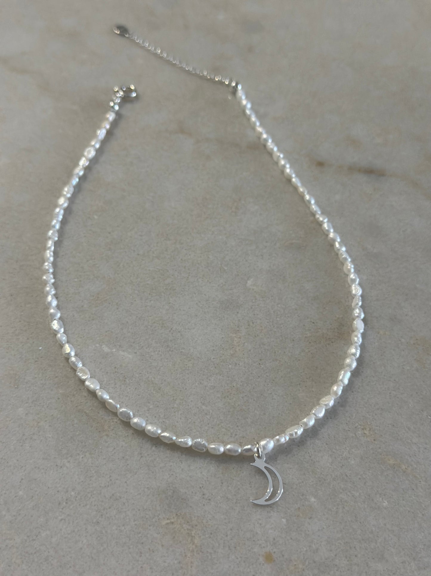 Half Moon Pearl Necklace