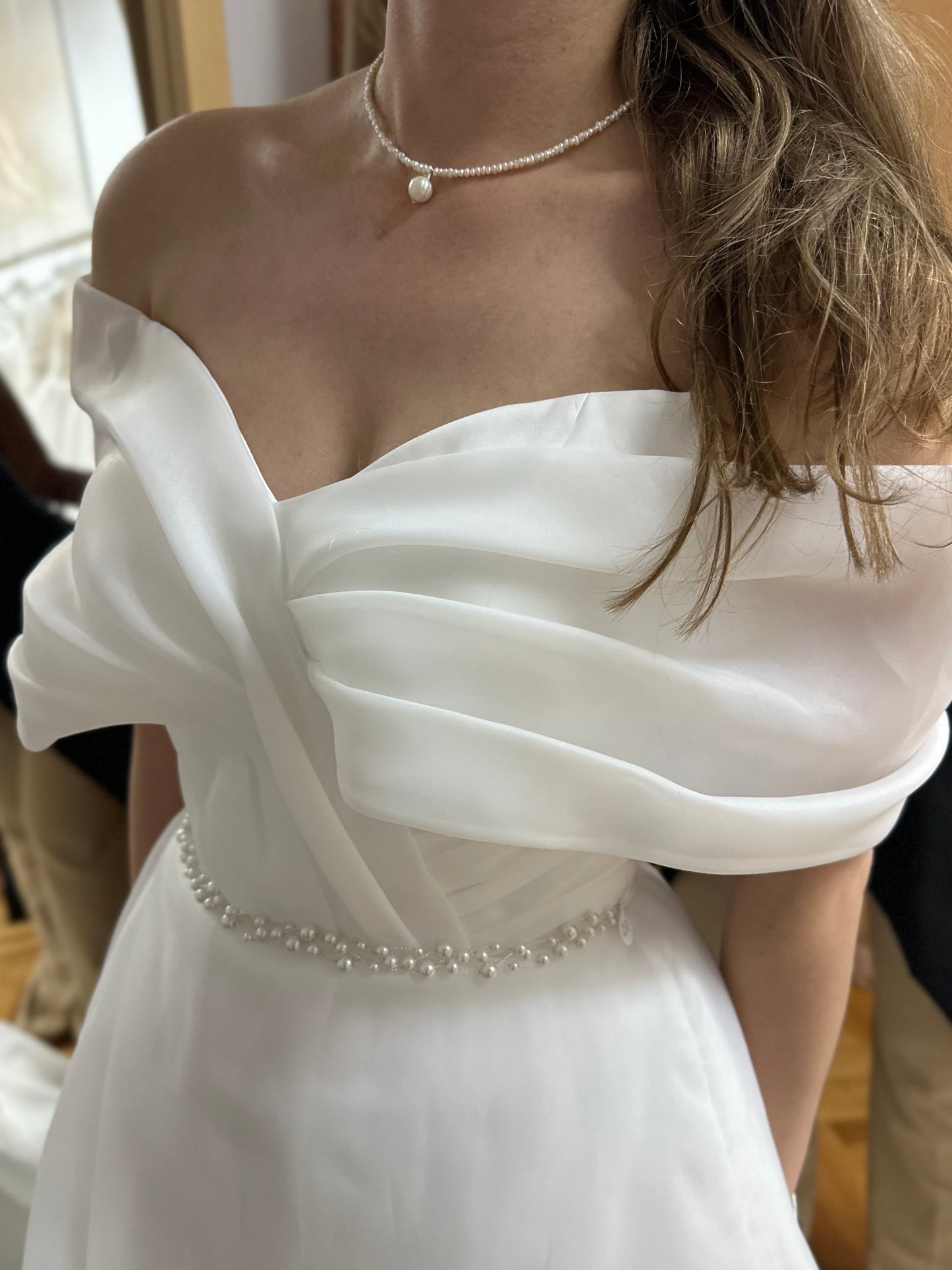 Soft Baby Pearl Charm Necklace