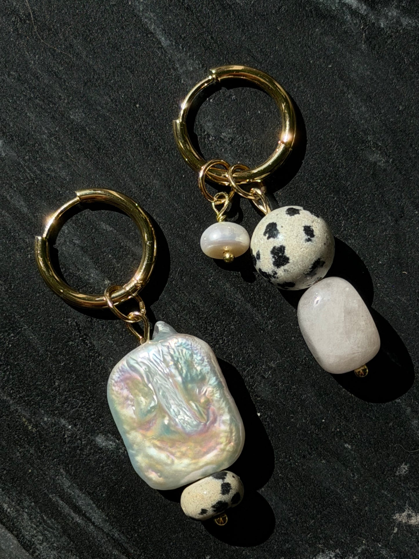 Dalmatian Baroque Earrings