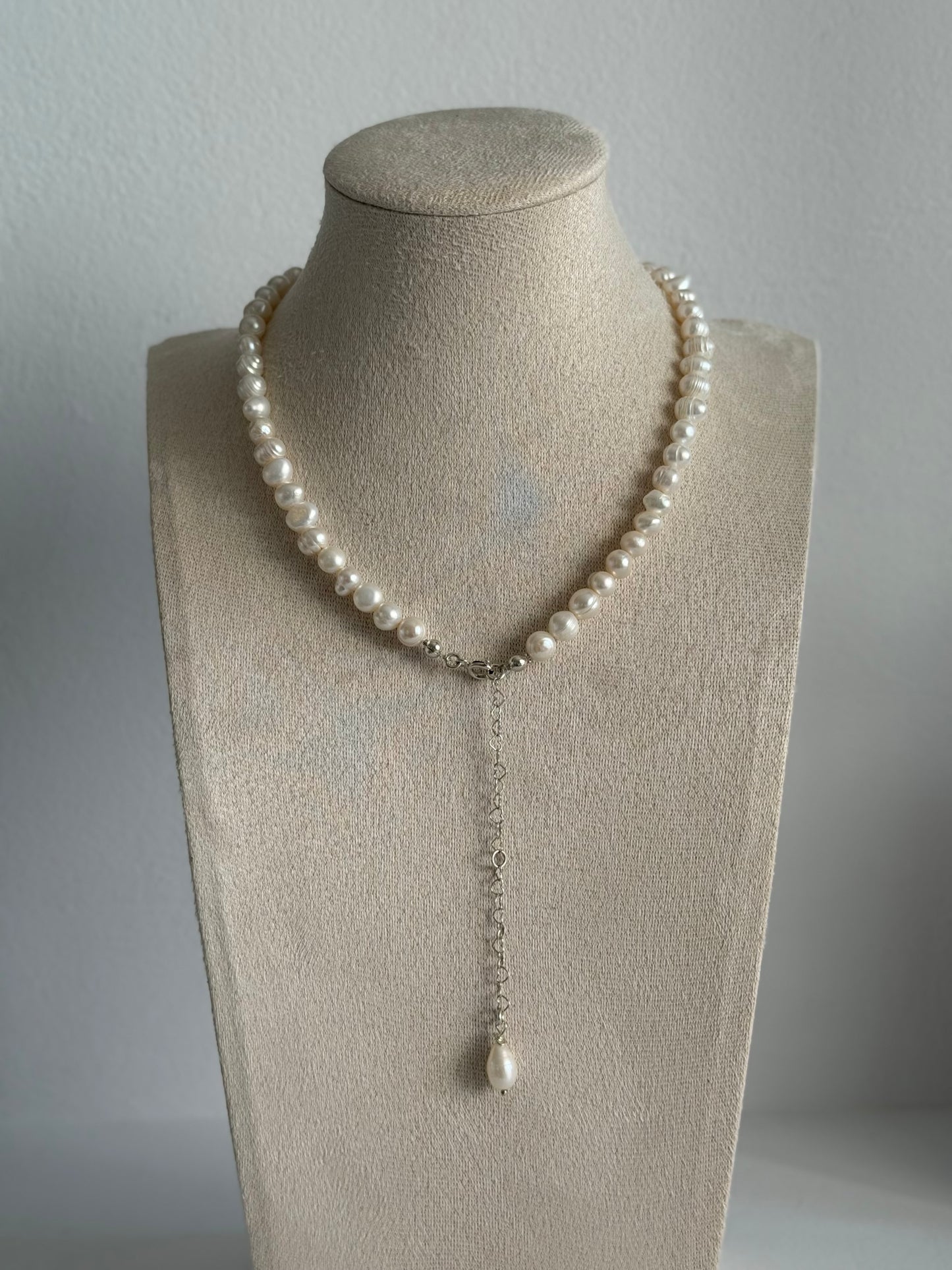 Bridal Pearl Set / Set colier si cercei perle de cultura